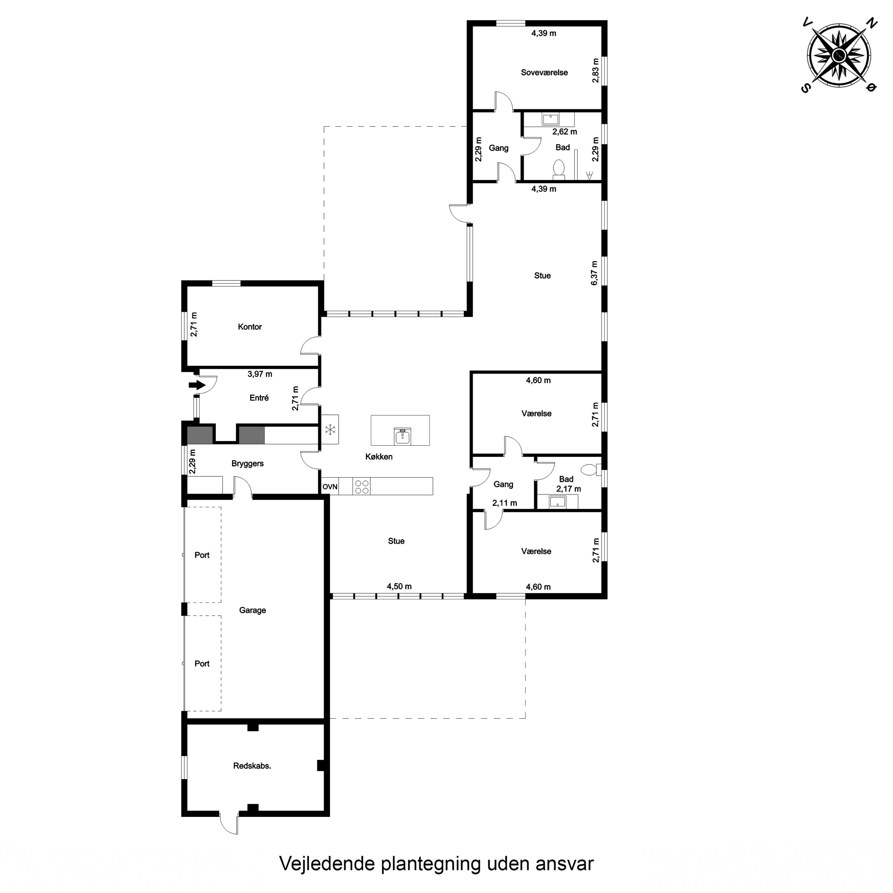 Plantegninger billede af Skovbrynet 19, 5620 Glamsbjerg