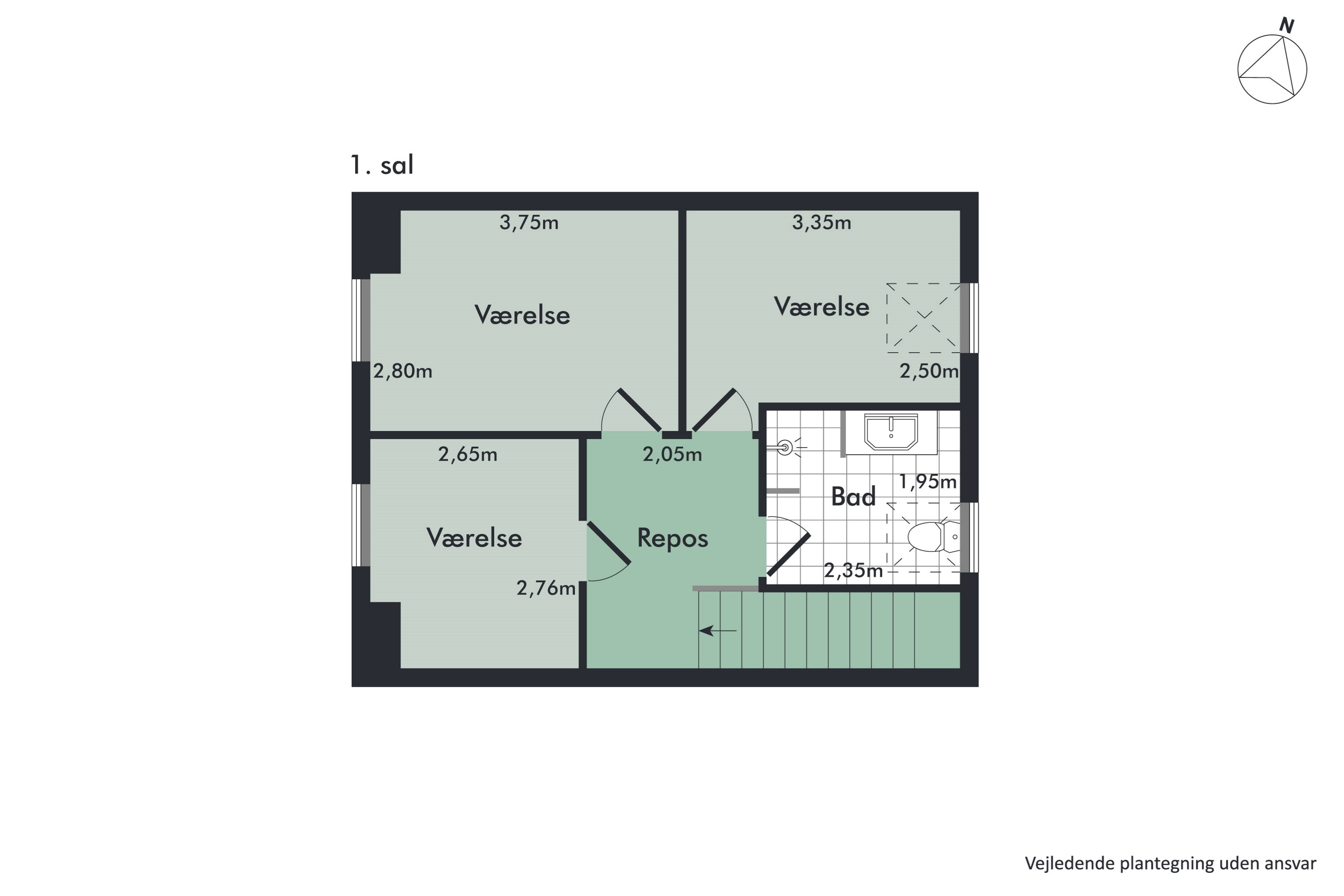 Plantegninger billede af Davids Alle 44B, 9000 Aalborg
