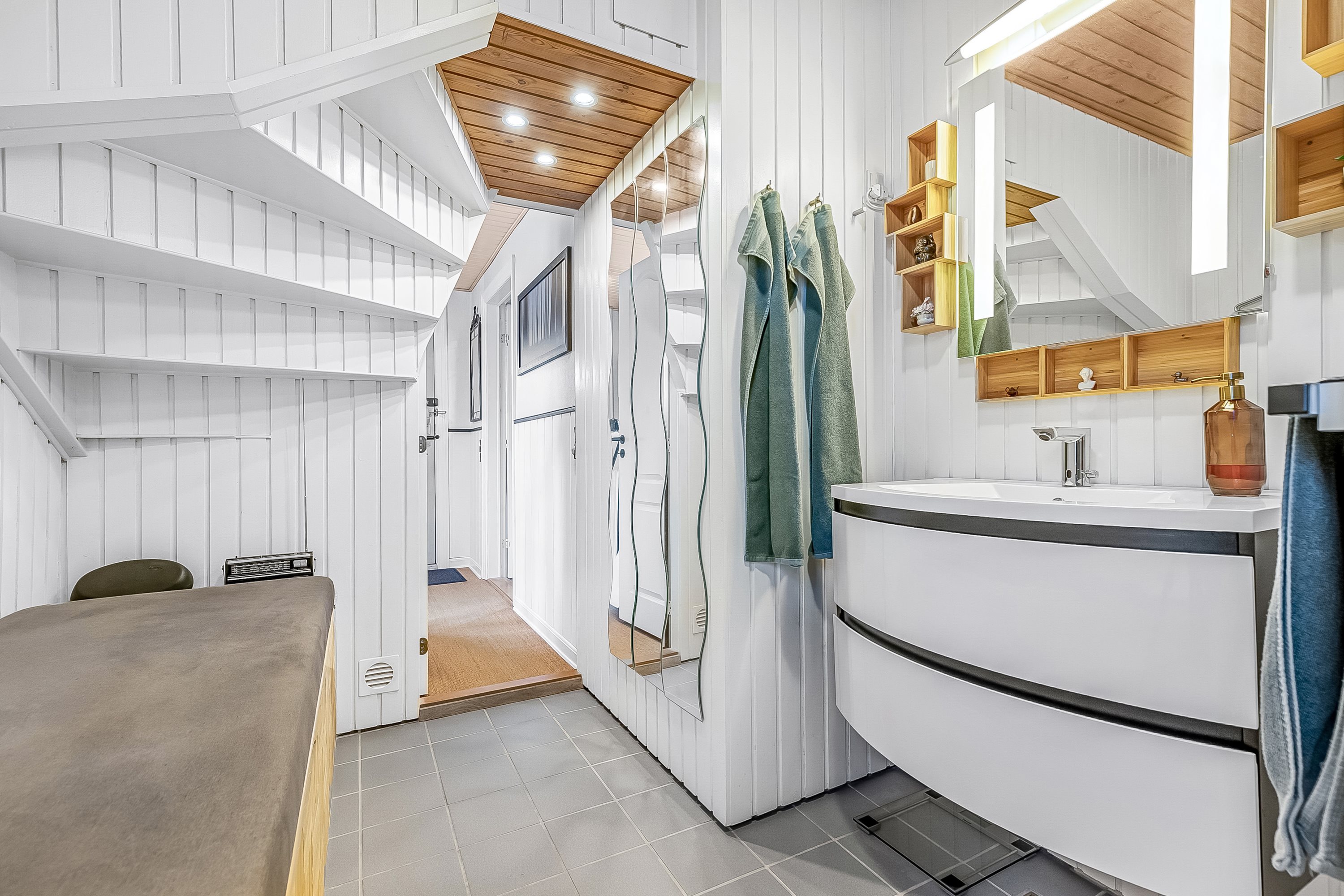 Fremhævet badeværelse billede i fuldskærmstilstand. Billede af Hans Dalls Vej 4, Ødis, 6580 Vamdrup