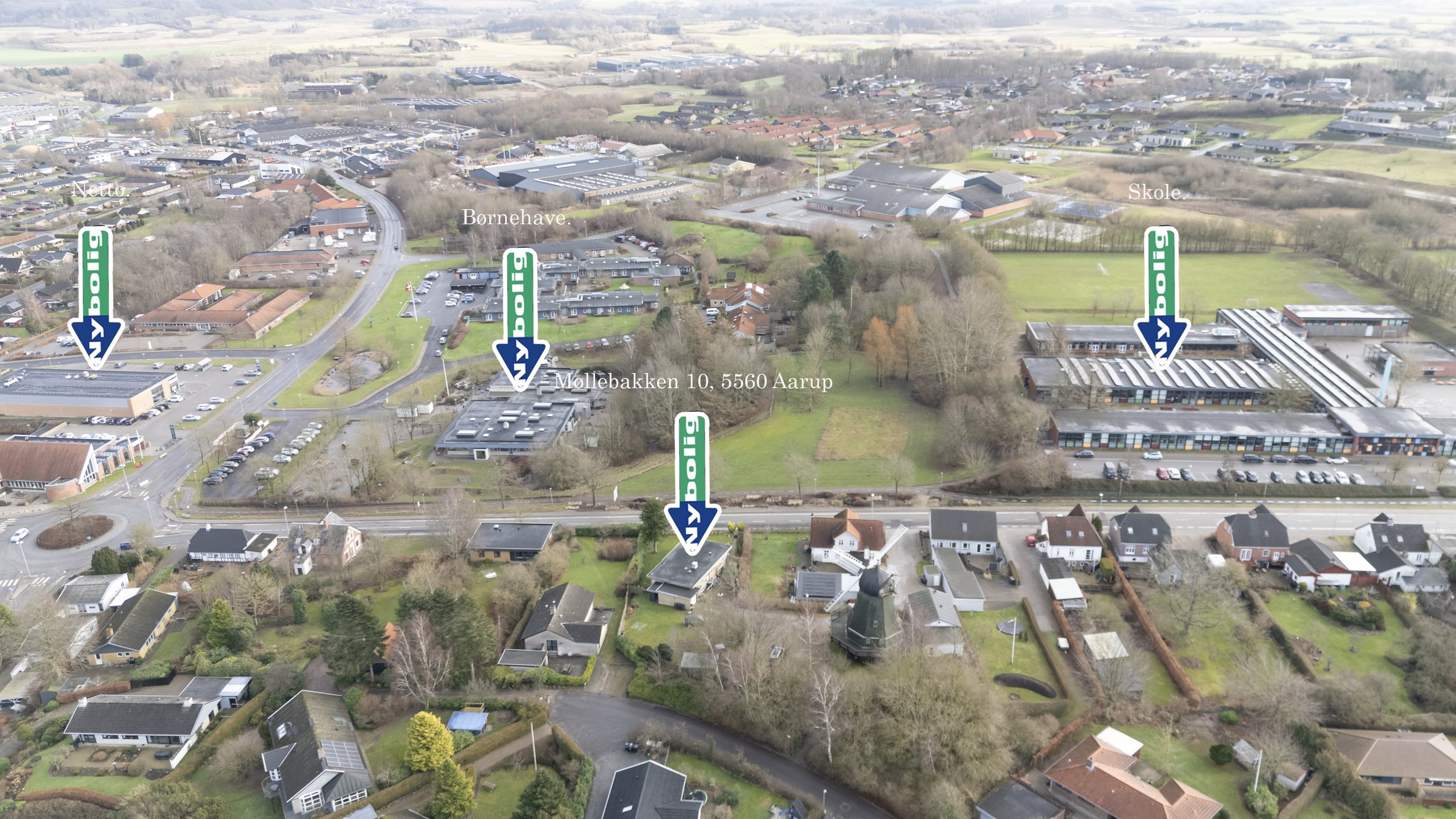 Fremhævet  billede i fuldskærmstilstand. Billede af Møllebakken 10, 5560 Aarup