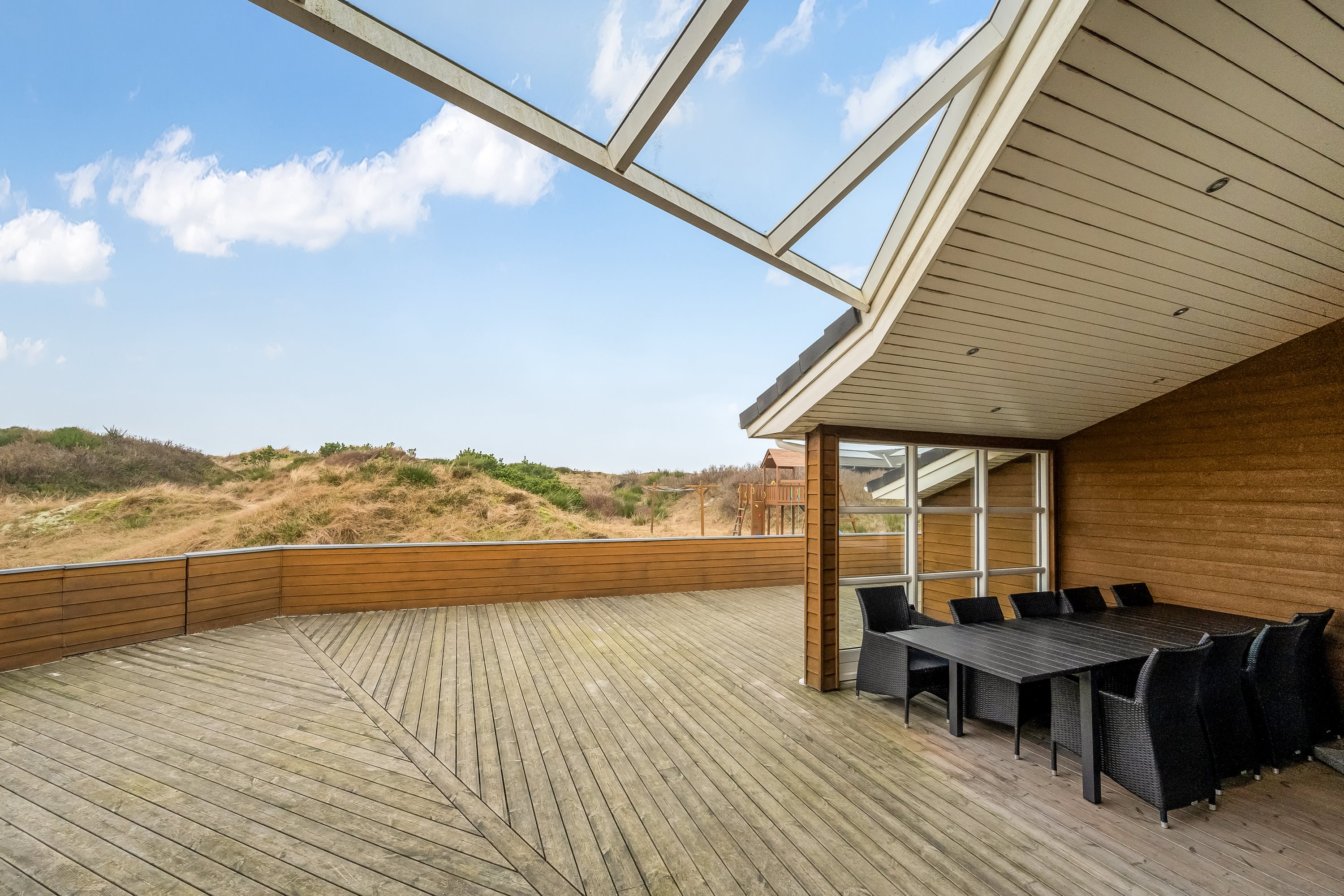 Fremhævet terrasse billede i fuldskærmstilstand. Billede af Fyrrenålevej 14, Henne Strand, 6854 Henne