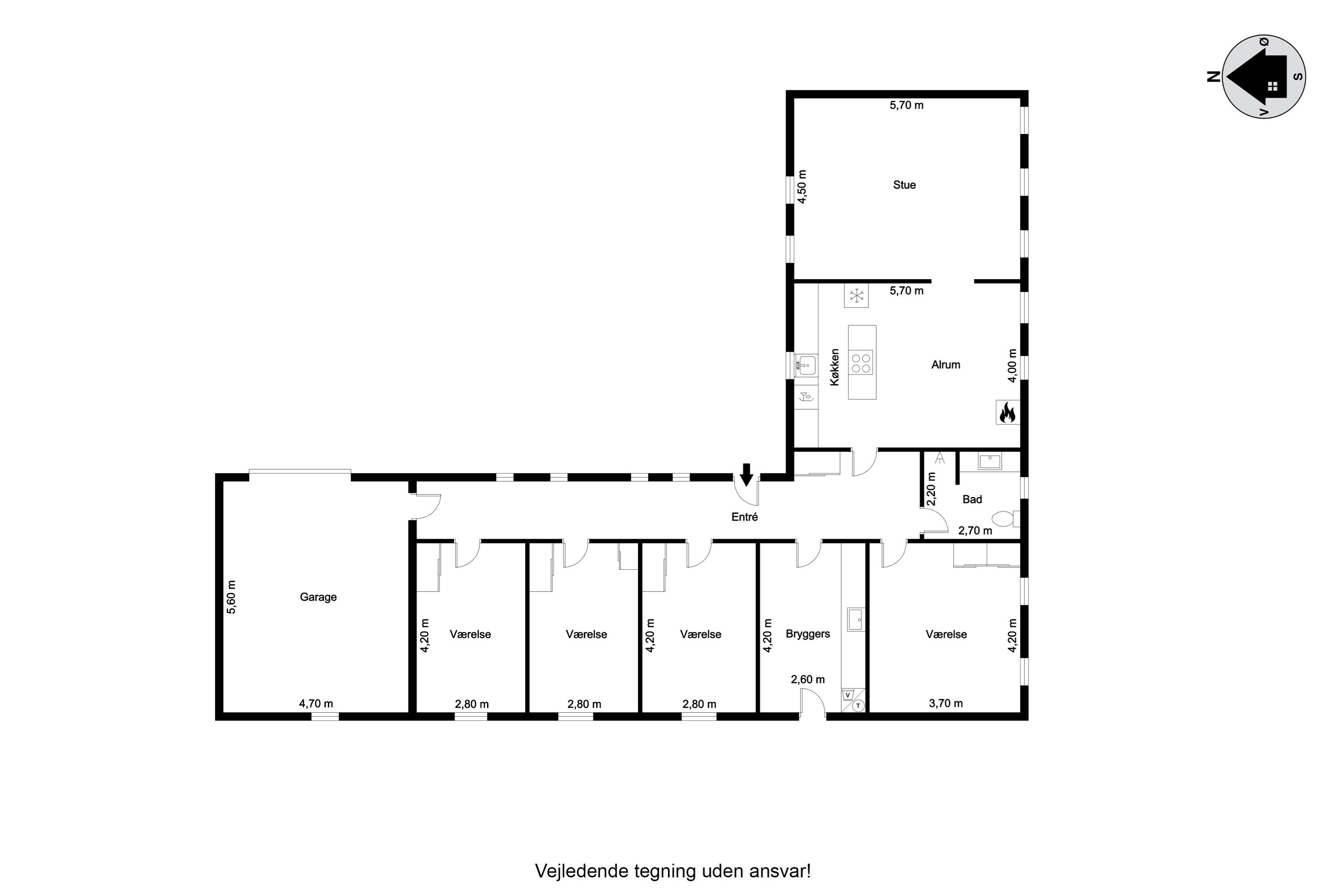 Plantegninger billede af Haunstrupvej 5, Fjelstervang, 6933 Kibæk