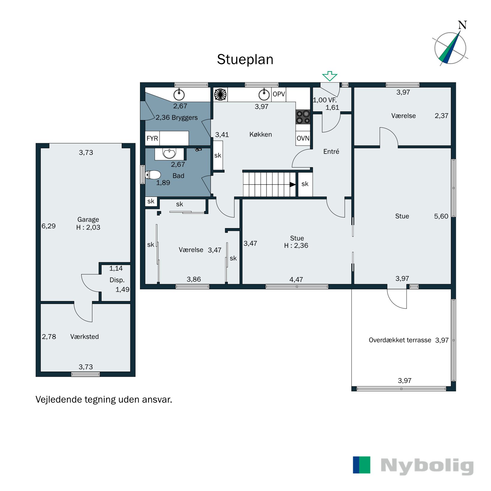 Plantegninger billede af Hylkevej 74, Hylke, 8660 Skanderborg