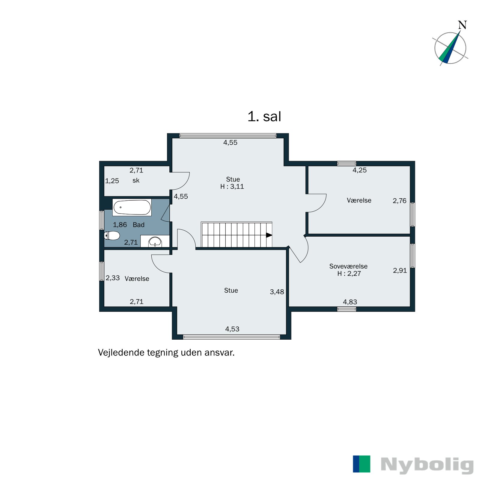 Plantegninger billede af Hylkevej 74, Hylke, 8660 Skanderborg