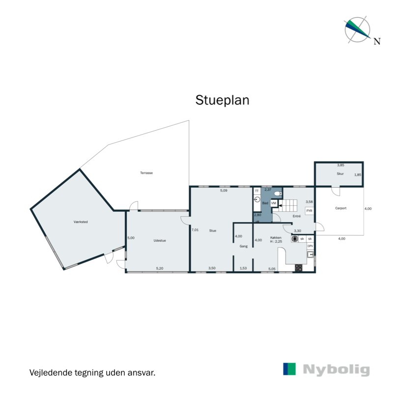 Plantegninger billede af Skrave Kirkevej 1, Langetved, 6630 Rødding