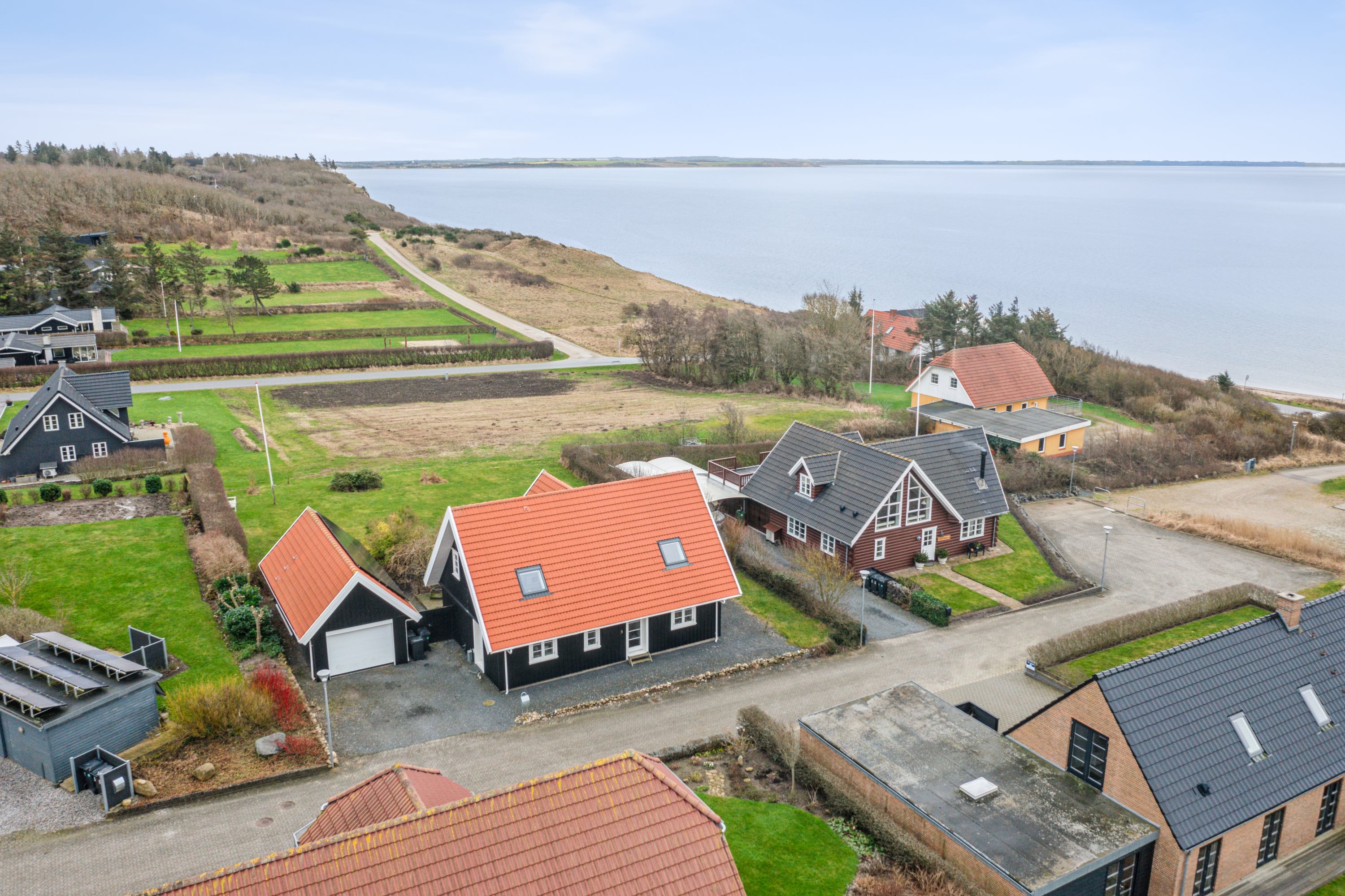 Fremhævet luftfoto billede i fuldskærmstilstand. Billede af Gyldendal 3, Gyldendal, 7860 Spøttrup