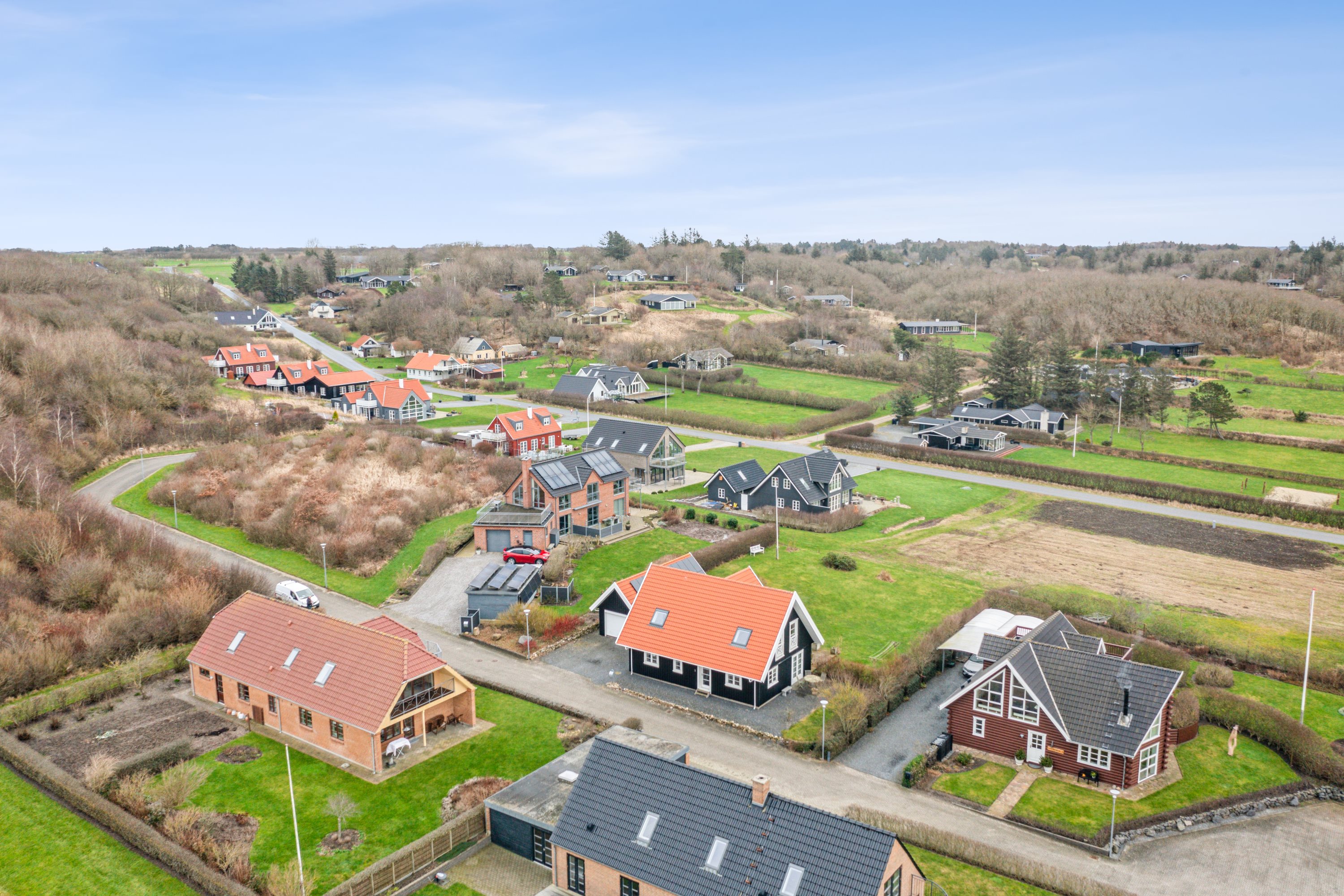 Fremhævet luftfoto billede i fuldskærmstilstand. Billede af Gyldendal 3, Gyldendal, 7860 Spøttrup