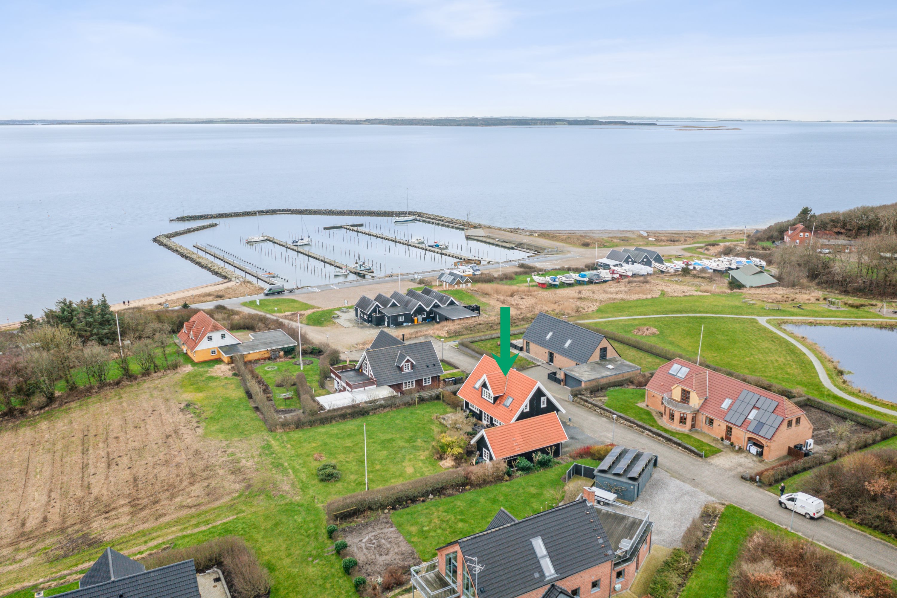 Miniaturebillede 2: luftfoto. Billede af Gyldendal 3, Gyldendal, 7860 Spøttrup