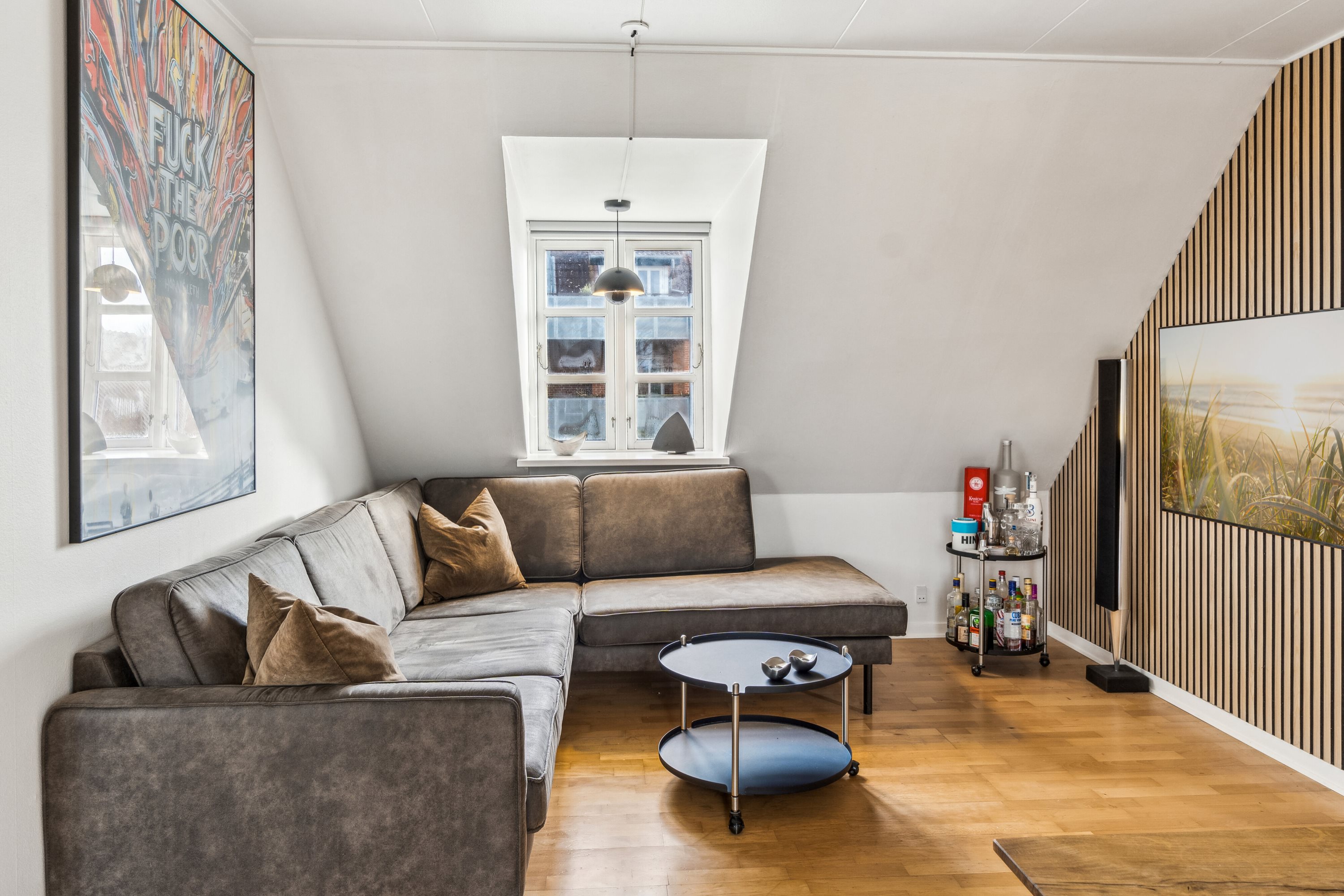 Fremhævet stue billede i fuldskærmstilstand. Billede af Bjergbygade 18A, 2. tv., 4200 Slagelse