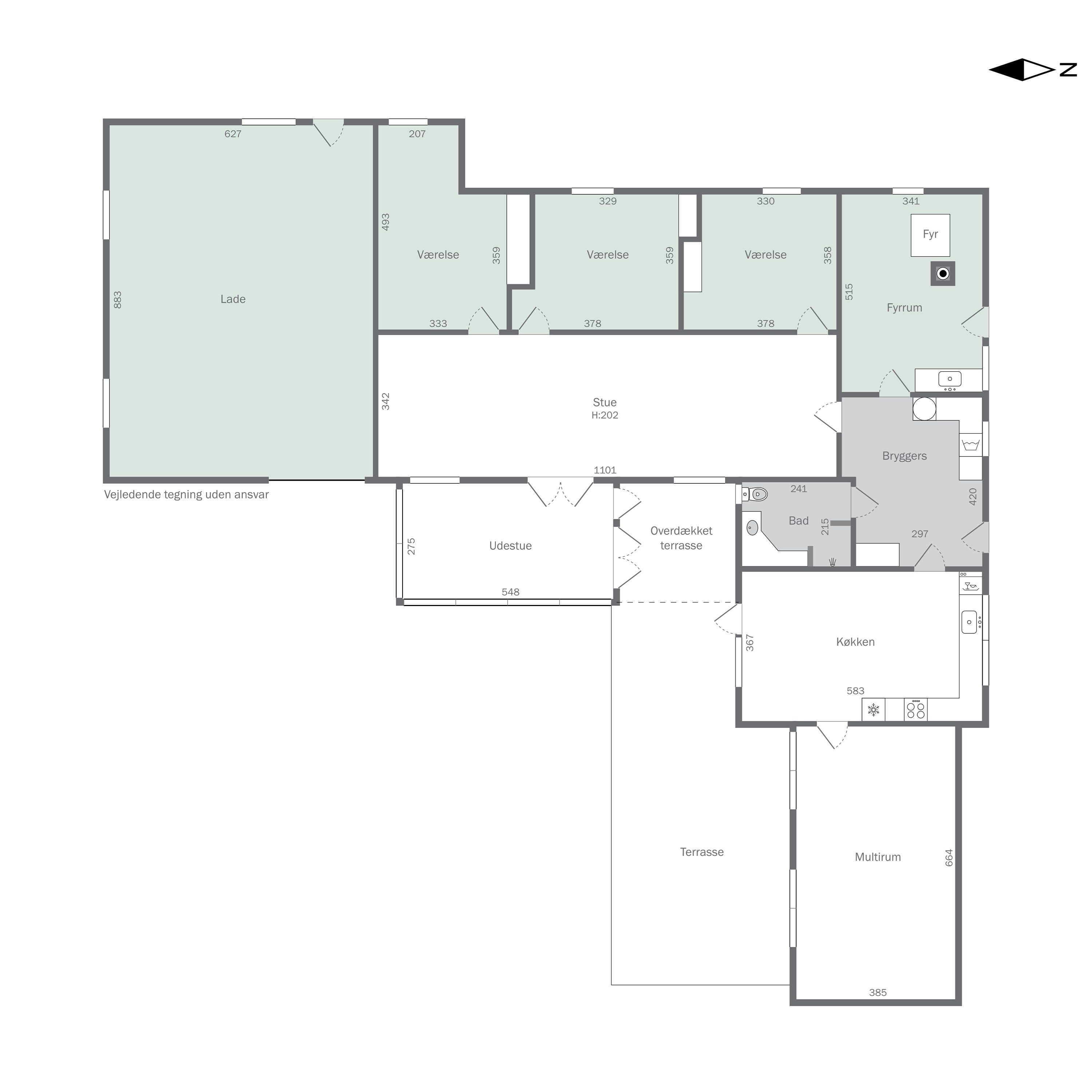 Plantegninger billede af Oddershedevej 2, Skovsted, 7700 Thisted