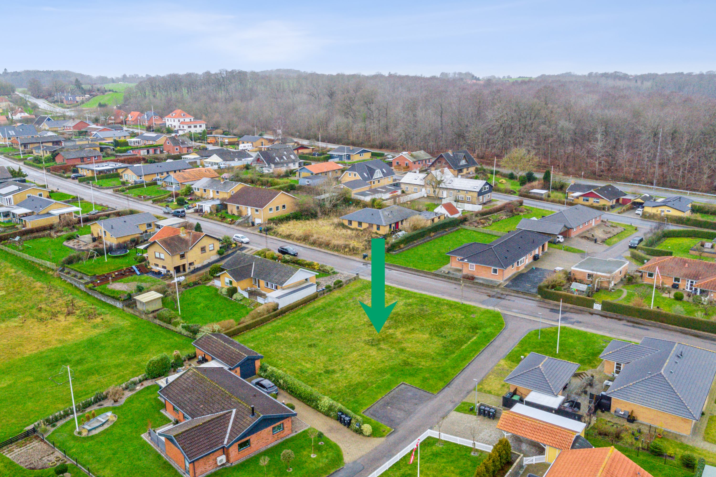 Fremhævet luftfoto billede i fuldskærmstilstand. Billede af Majhave 2, 6440 Augustenborg