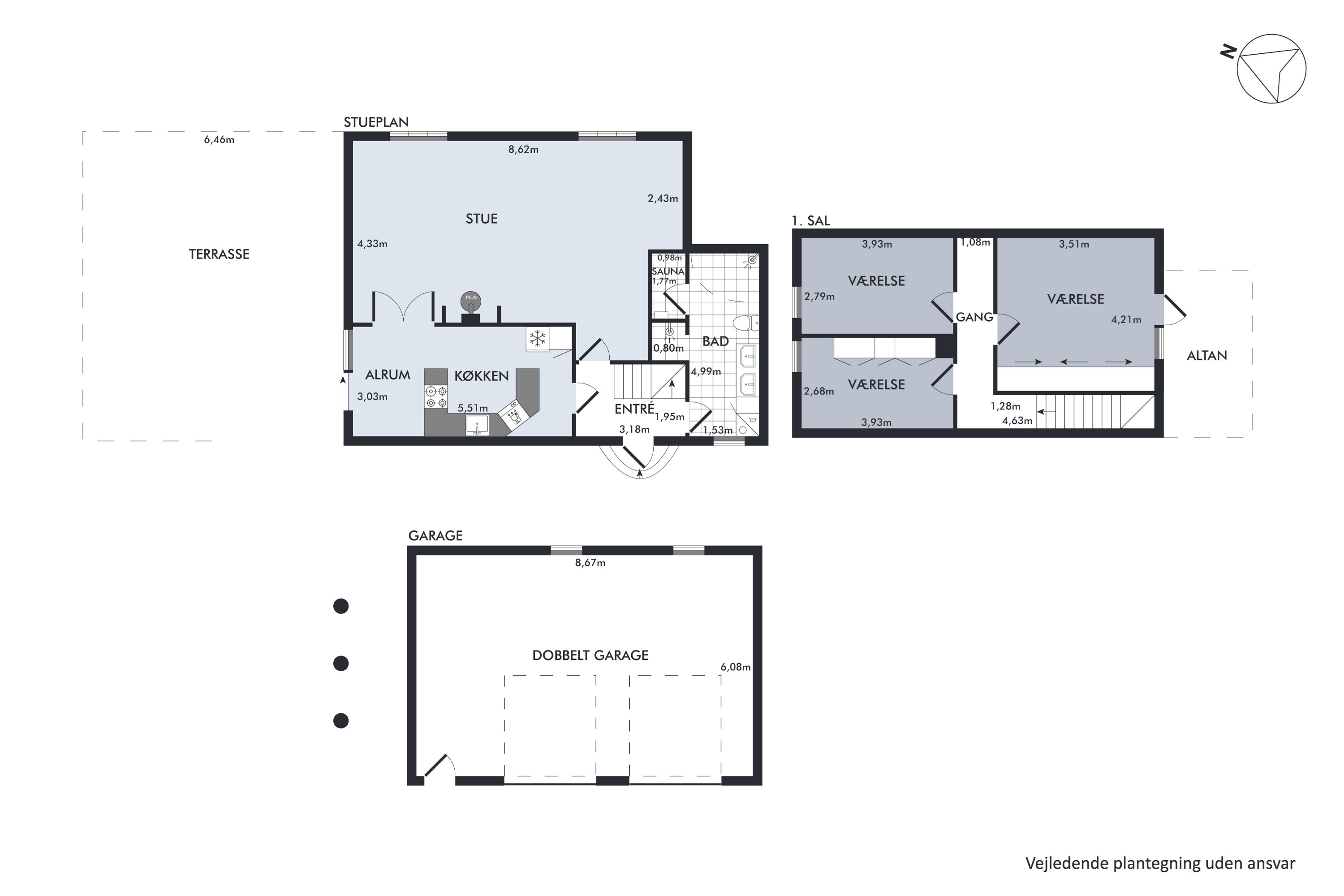 Plantegninger billede af Mammen Byvej 55, 8850 Bjerringbro