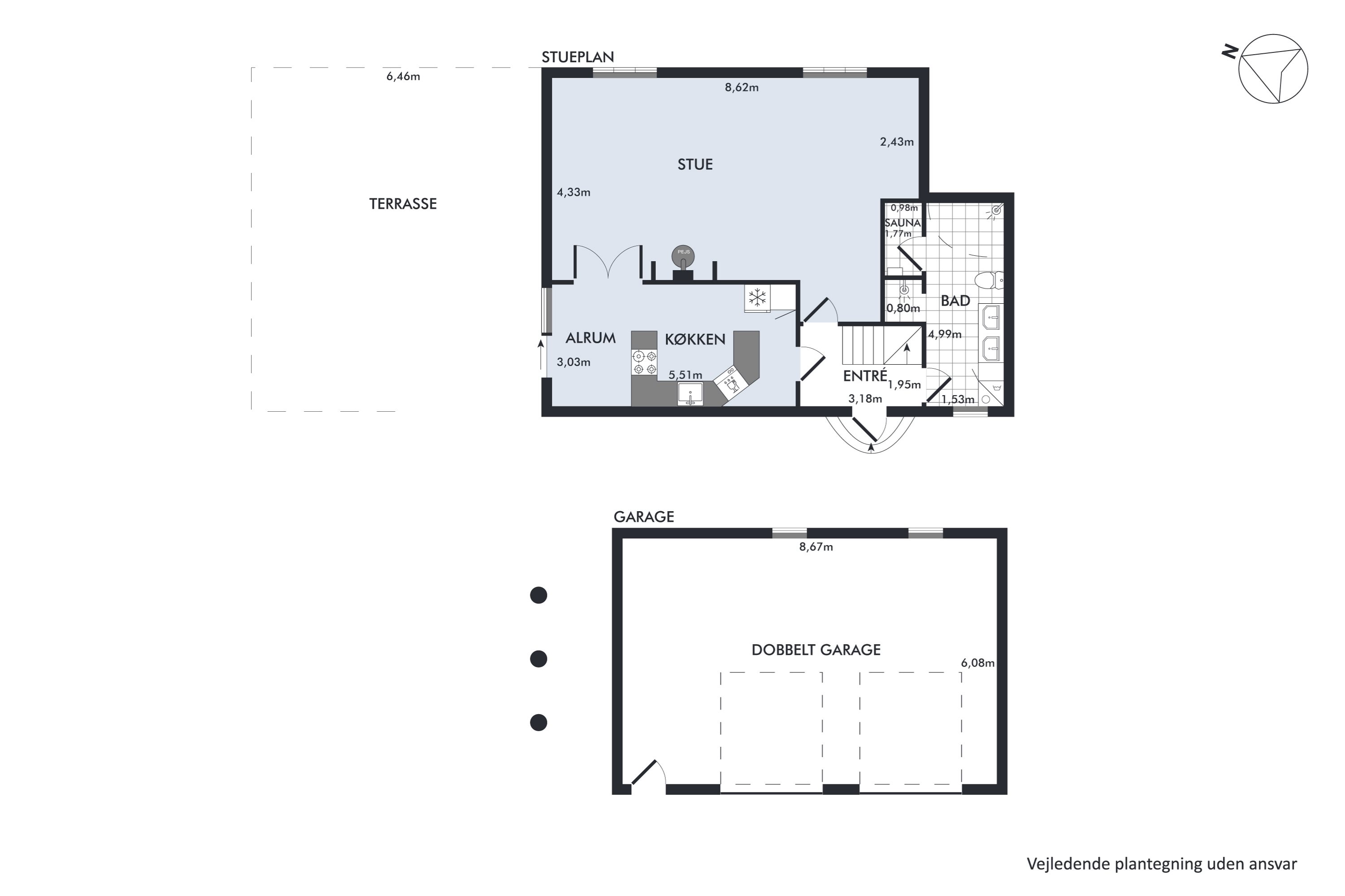 Plantegninger billede af Mammen Byvej 55, 8850 Bjerringbro
