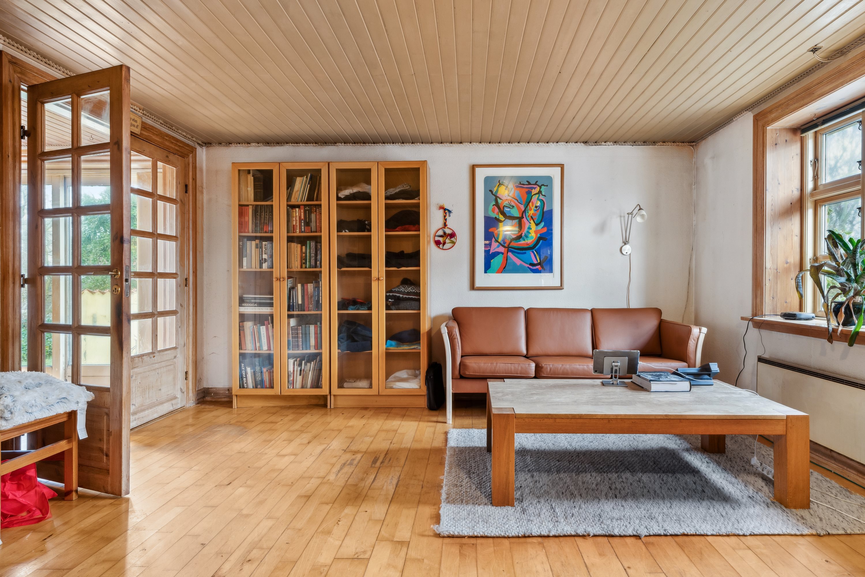 Fremhævet stue billede i fuldskærmstilstand. Billede af Mammen Byvej 55, 8850 Bjerringbro