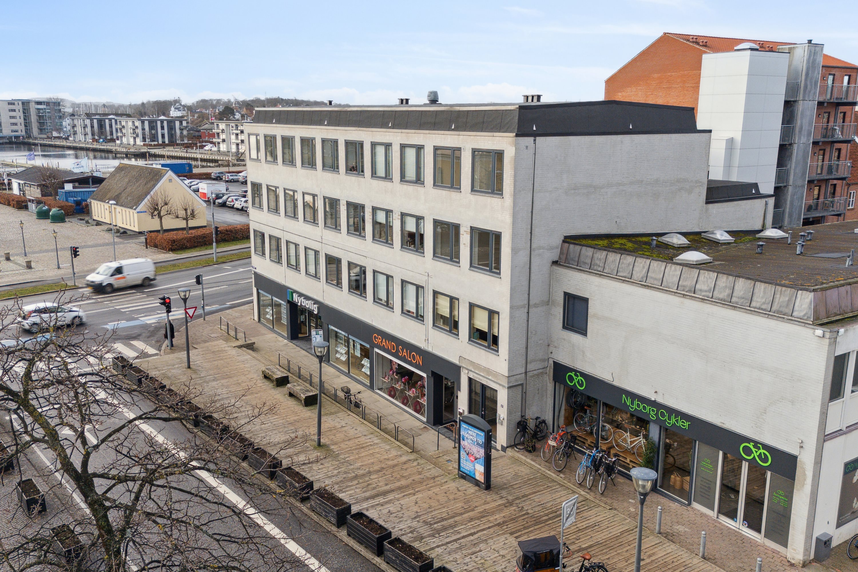 Fremhævet udendørs billede i fuldskærmstilstand. Billede af Adelgade 8, 2. 11., 5800 Nyborg