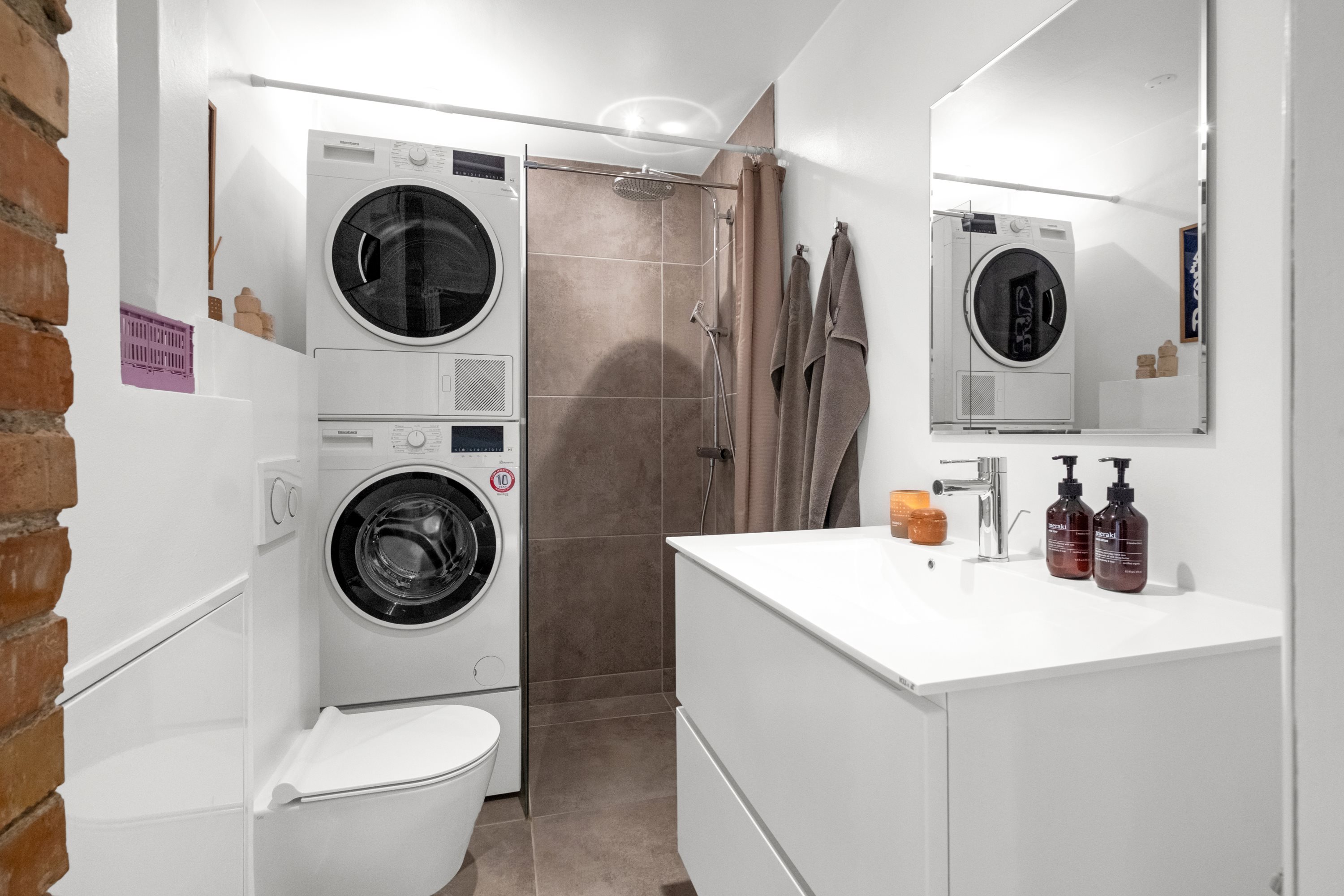 Fremhævet badeværelse billede i fuldskærmstilstand. Billede af Skt. Pauls Gade 11B, 1., 8000 Aarhus C