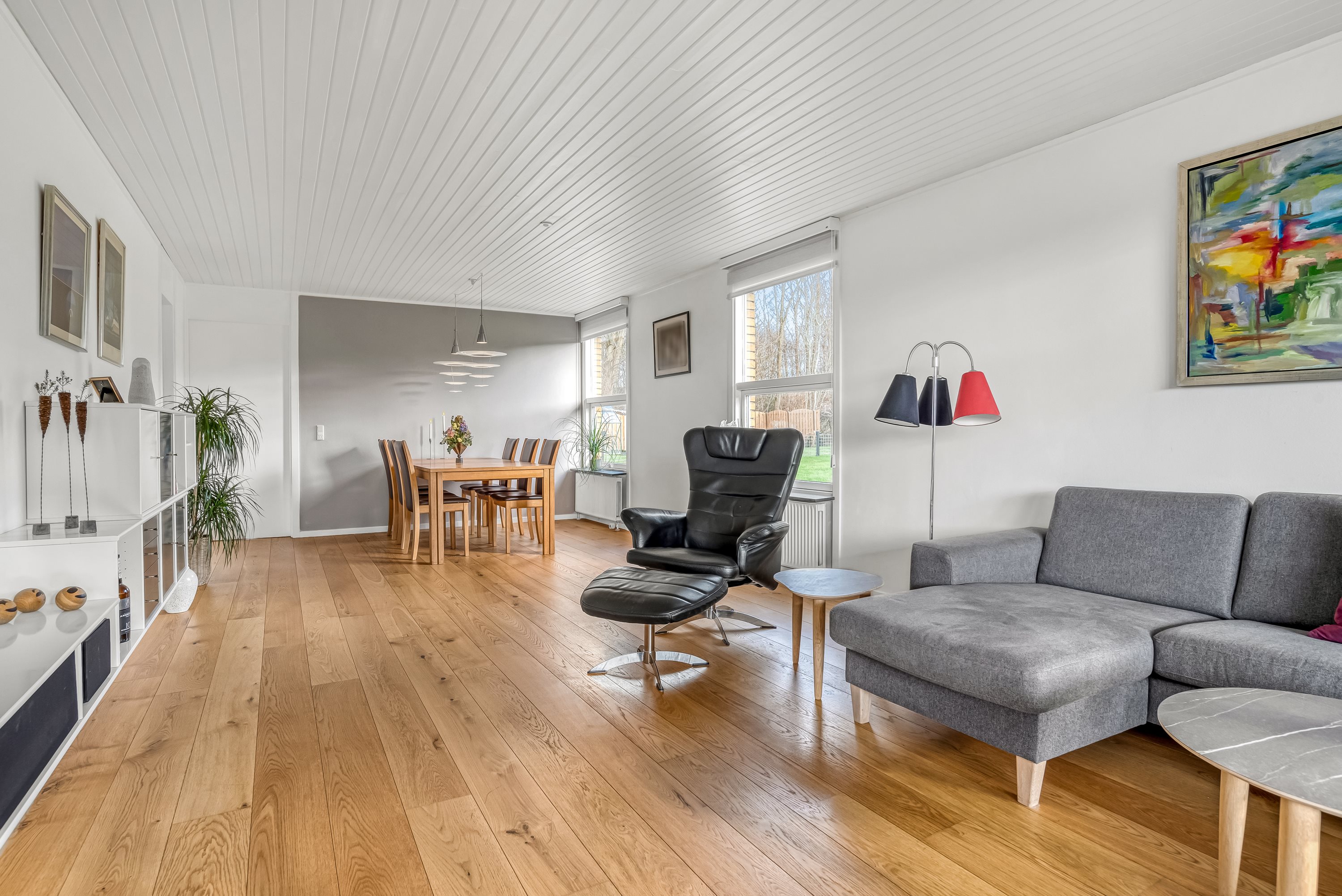 Fremhævet stue billede i fuldskærmstilstand. Billede af Ellehammersvej 130, 7500 Holstebro