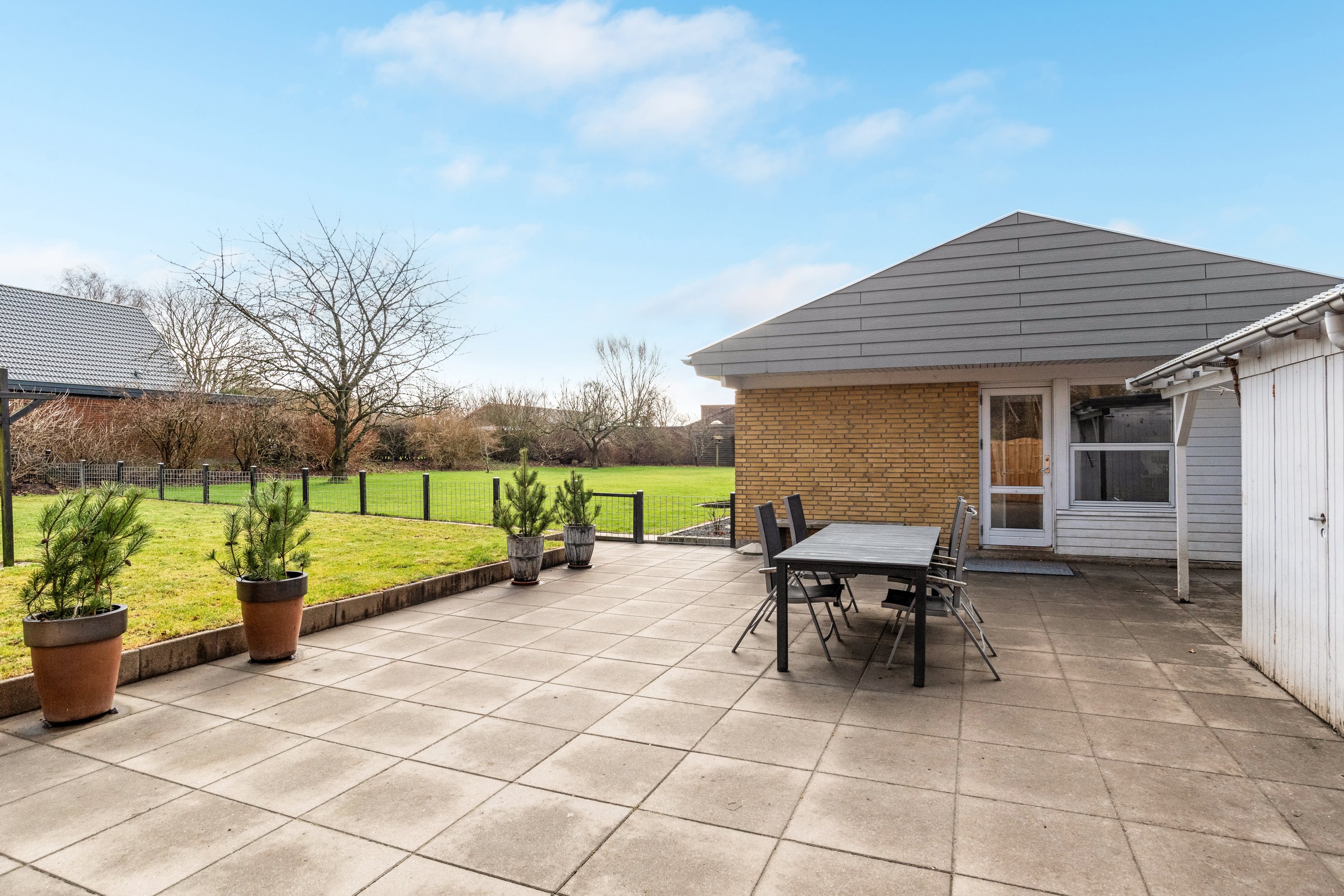 Fremhævet terrasse billede i fuldskærmstilstand. Billede af Ellehammersvej 130, 7500 Holstebro