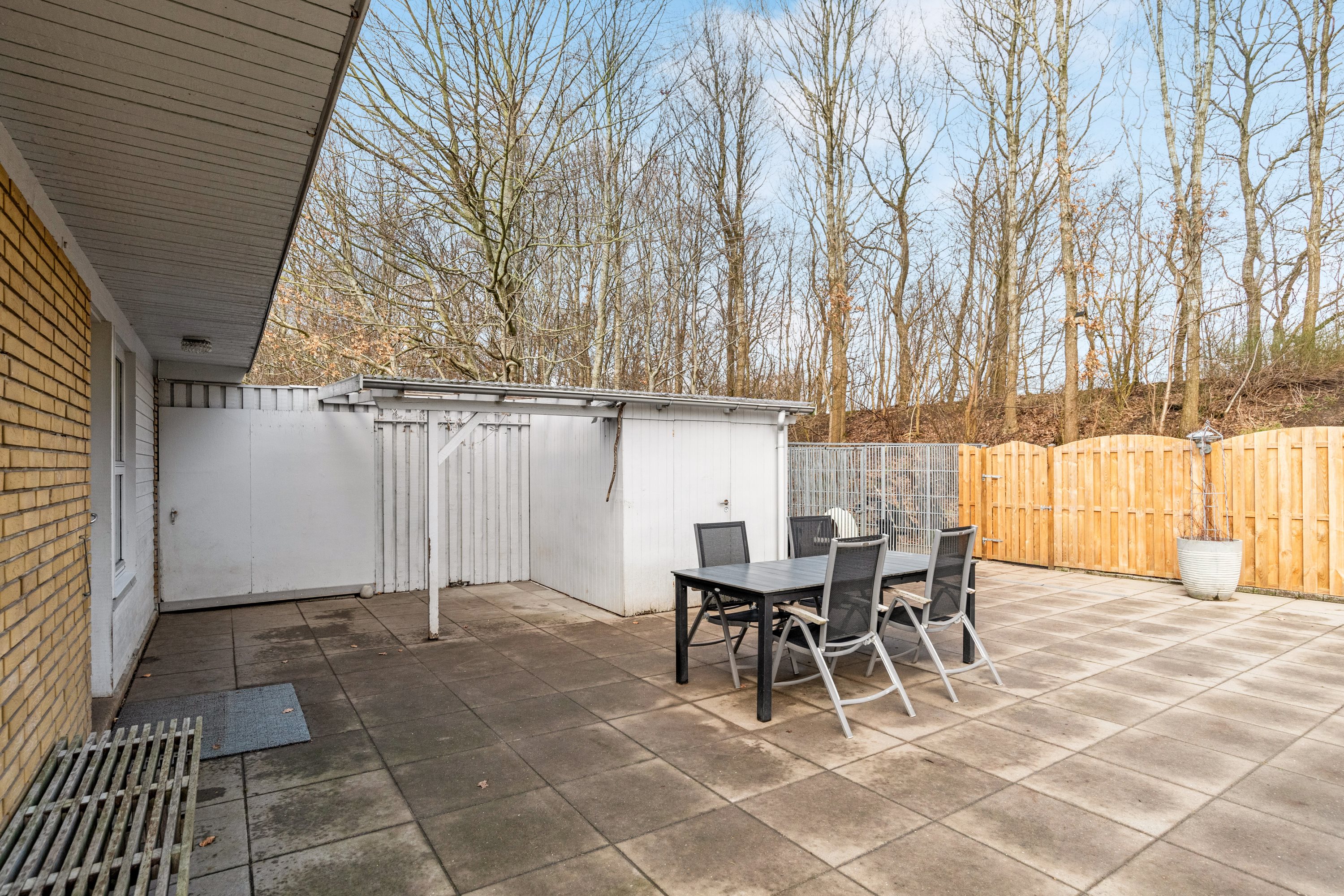 Fremhævet terrasse billede i fuldskærmstilstand. Billede af Ellehammersvej 130, 7500 Holstebro