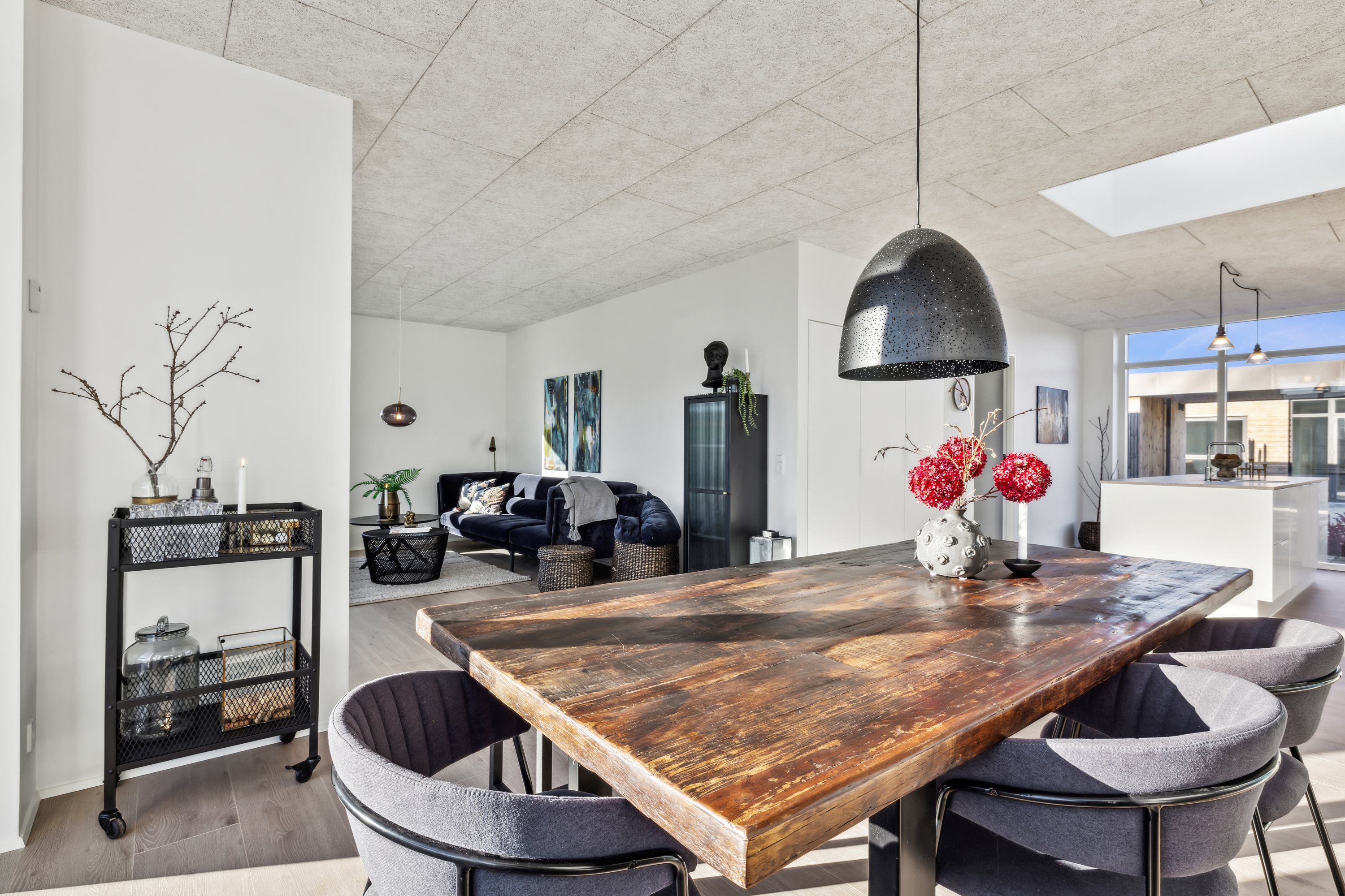 Fremhævet stue billede i fuldskærmstilstand. Billede af Mølbjerget 17, Rodskov, 8543 Hornslet