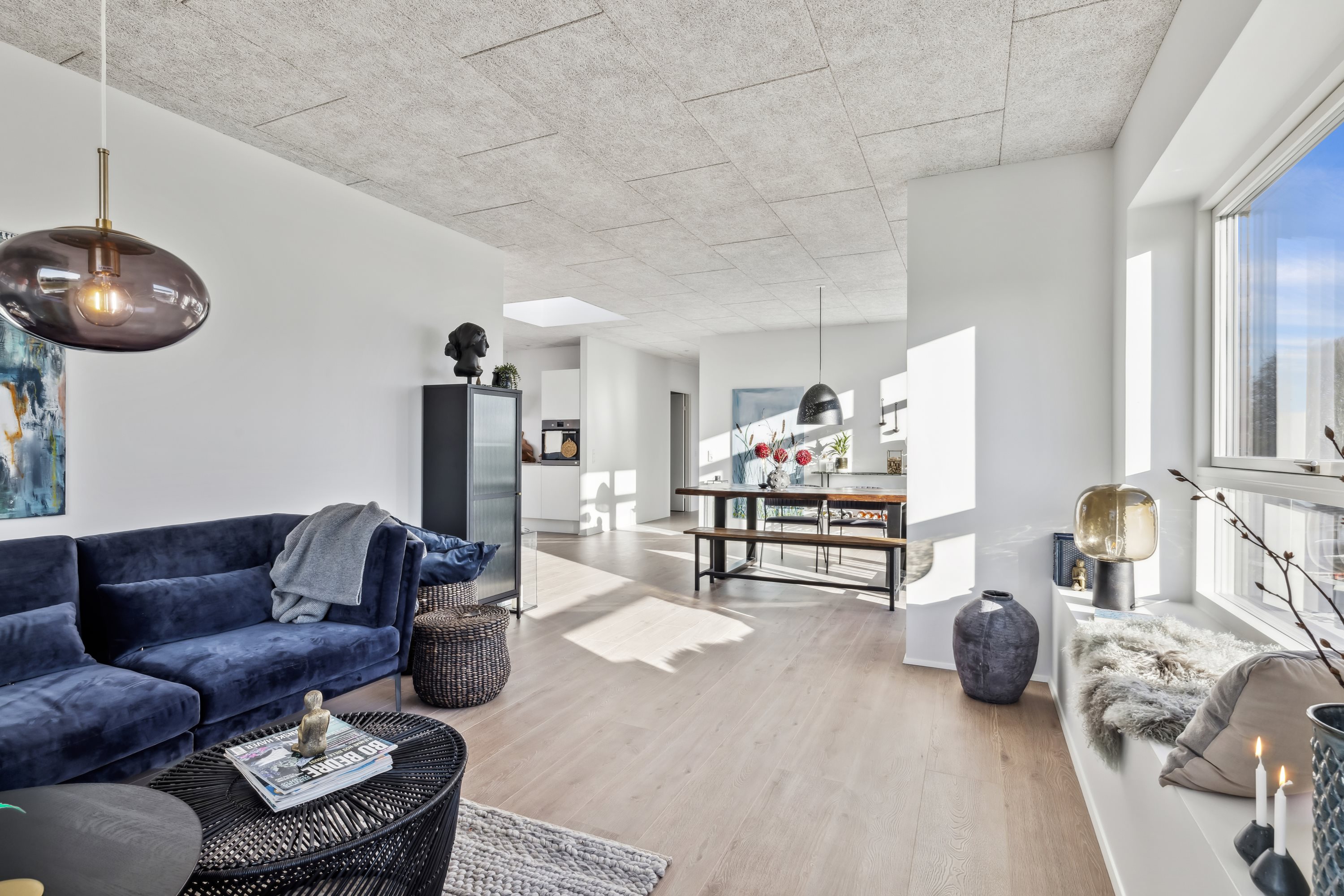 Fremhævet stue billede i fuldskærmstilstand. Billede af Mølbjerget 17, Rodskov, 8543 Hornslet