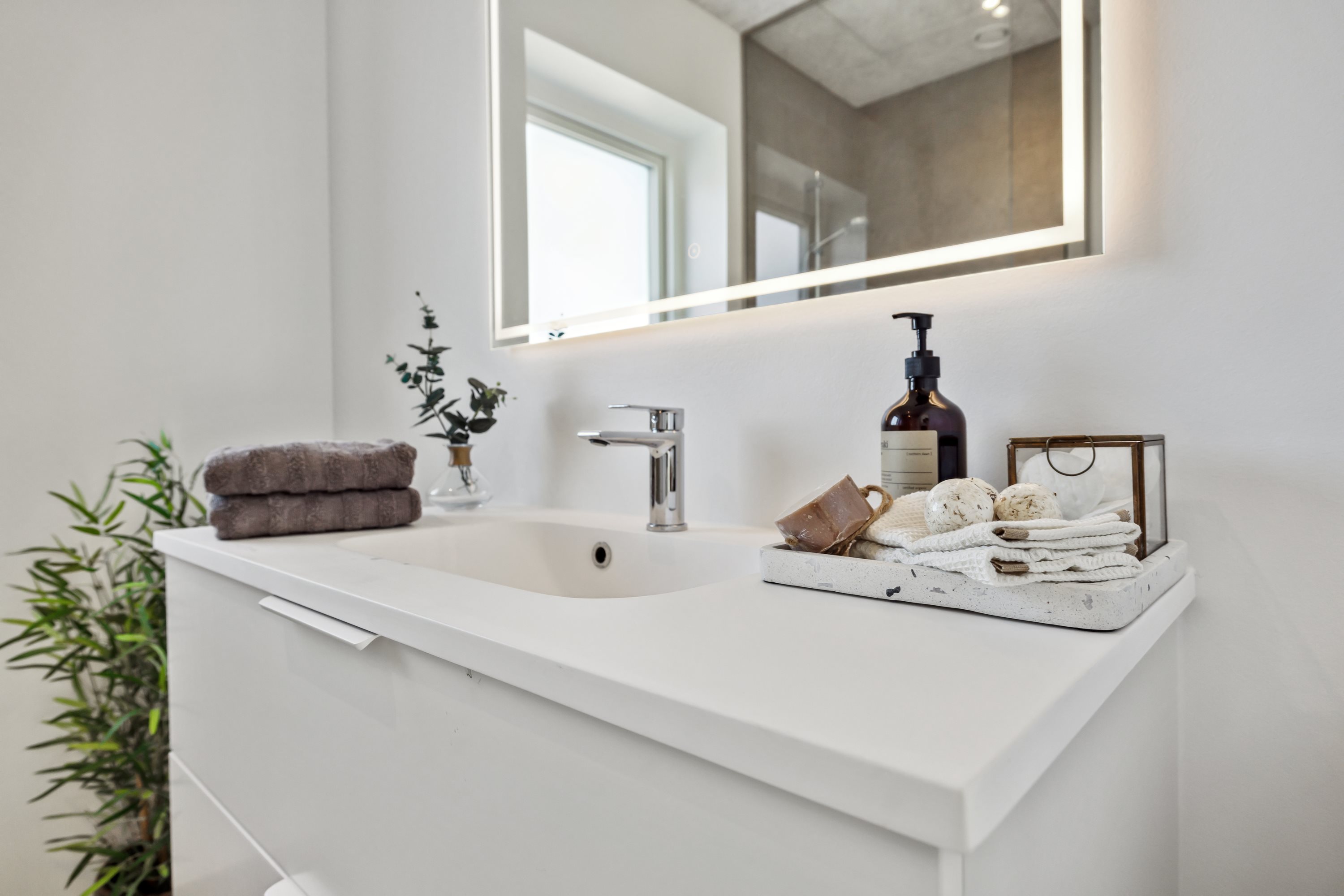 Fremhævet badeværelse billede i fuldskærmstilstand. Billede af Mølbjerget 17, Rodskov, 8543 Hornslet