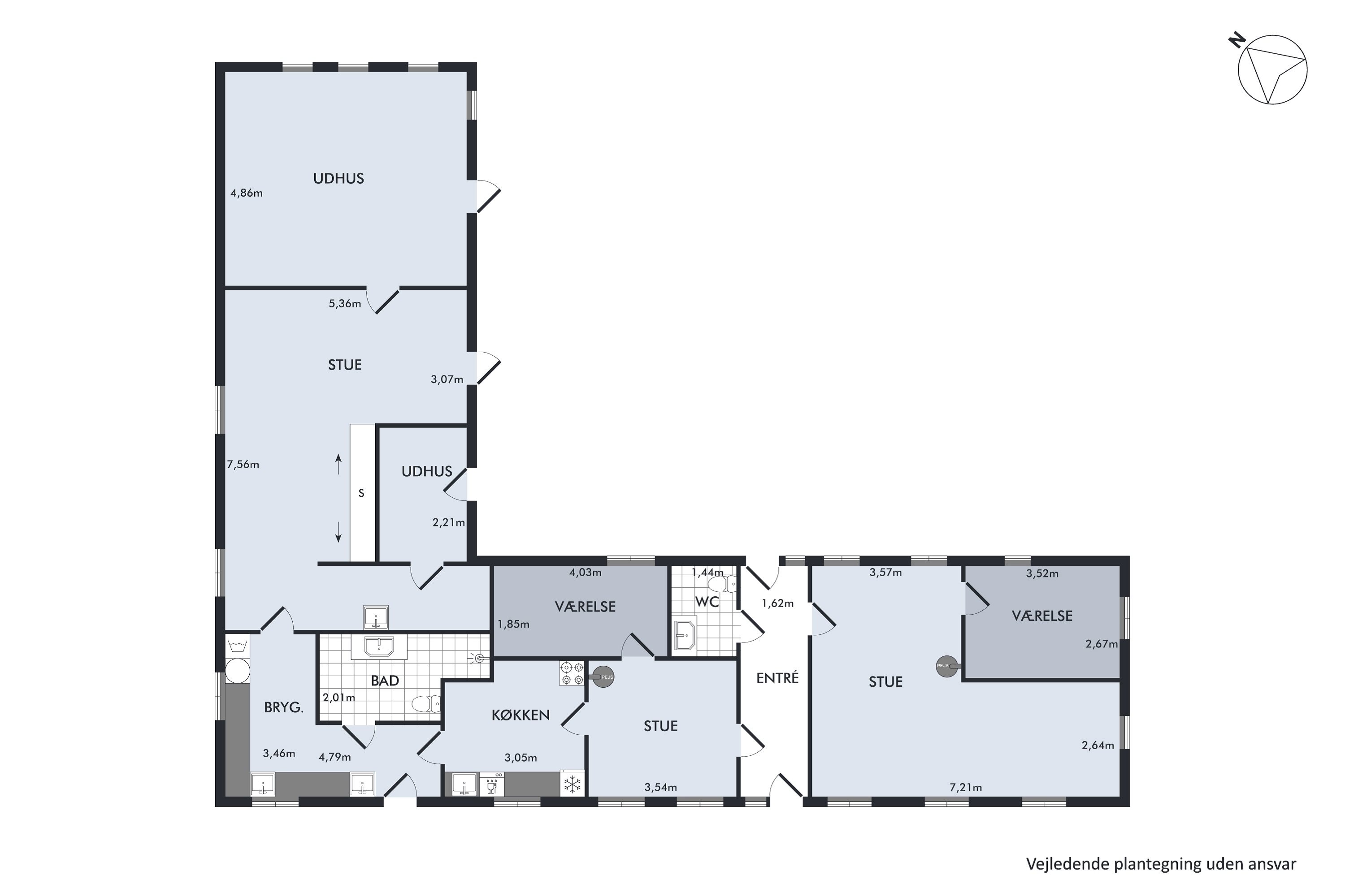 Plantegninger billede af Stokkebro 26, Gjerrild, 8500 Grenaa