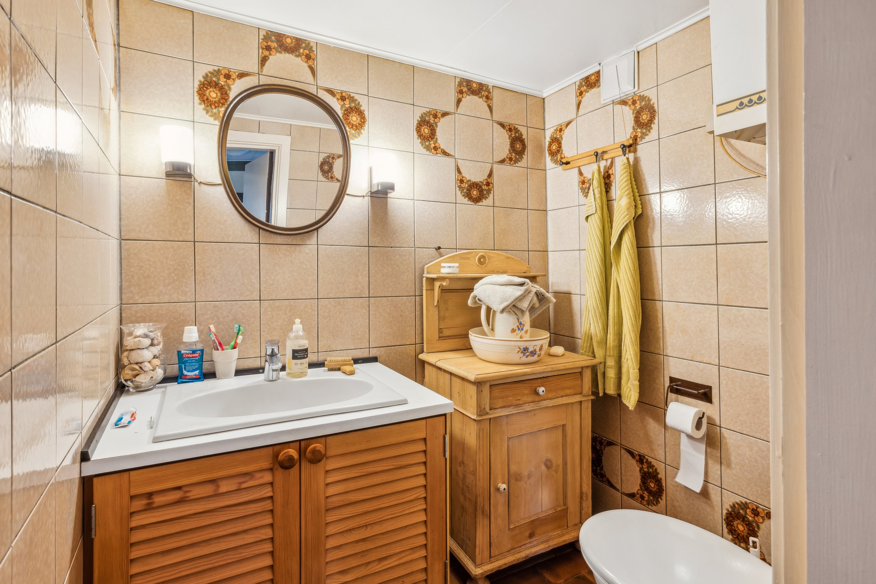 Fremhævet badeværelse billede i fuldskærmstilstand. Billede af Stokkebro 26, Gjerrild, 8500 Grenaa