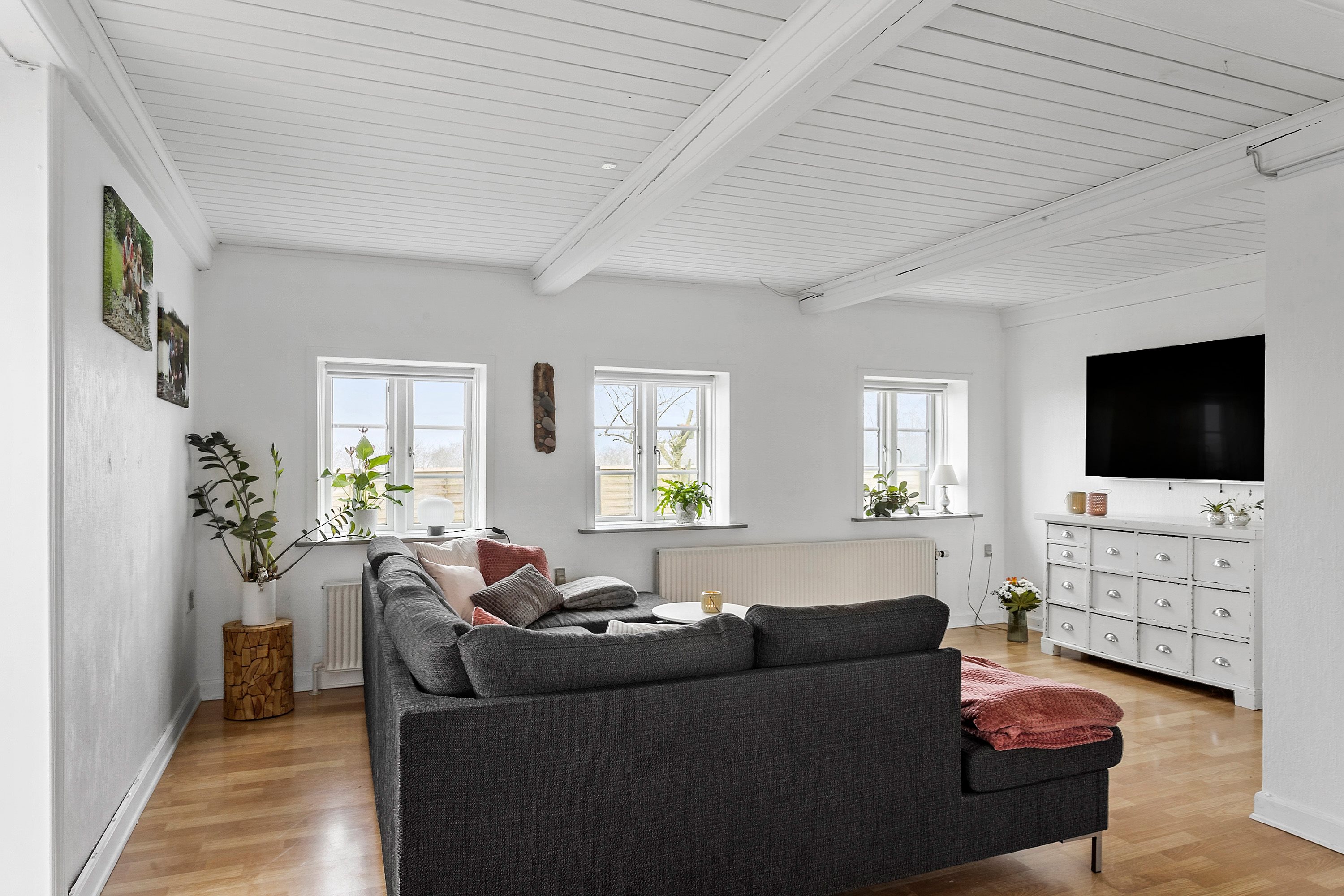 Fremhævet stue billede i fuldskærmstilstand. Billede af Skrave Kirkevej 1, Langetved, 6630 Rødding