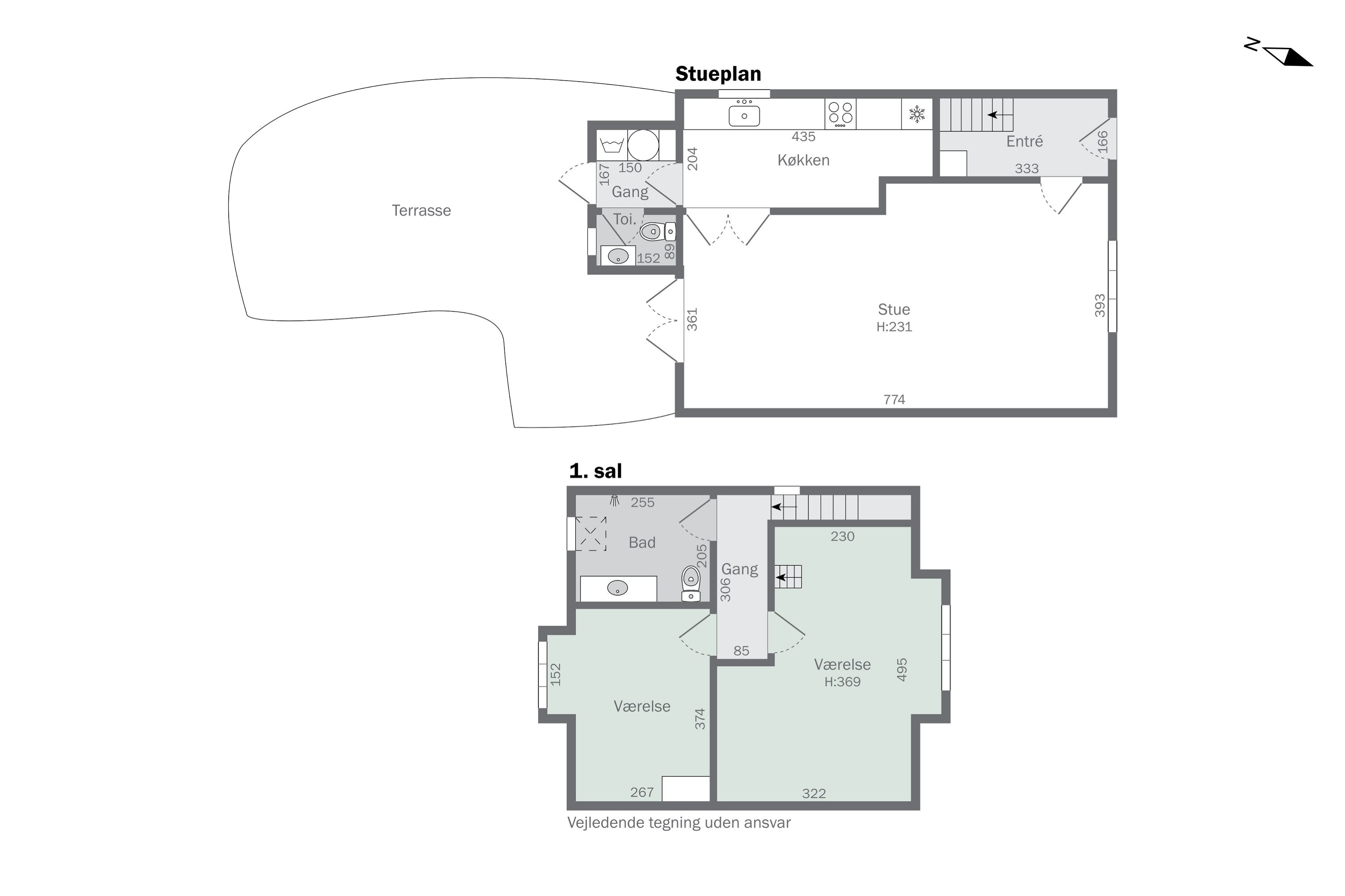 Plantegninger billede af Møllevej 19, 9800 Hjørring