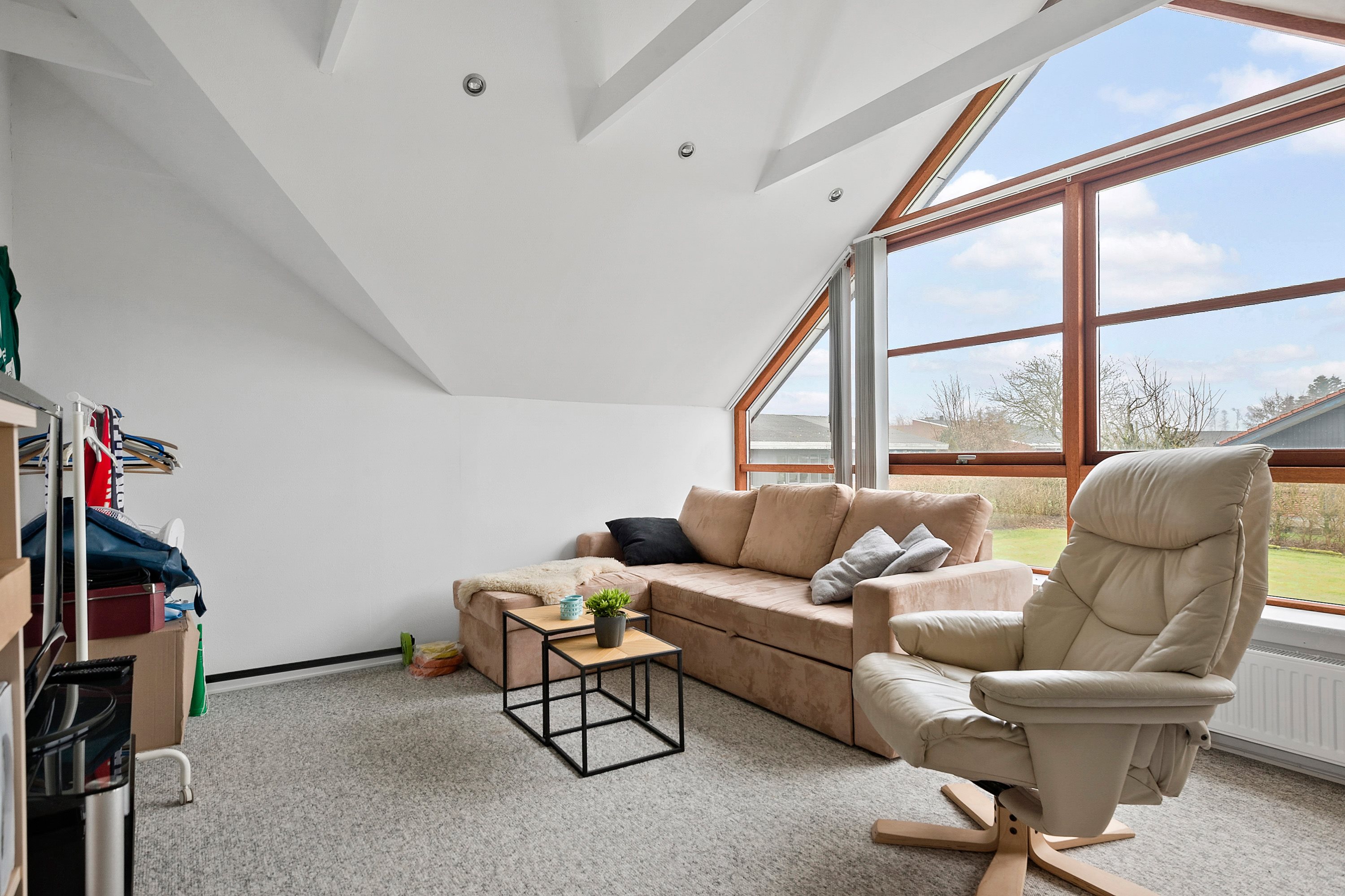 Fremhævet stue billede i fuldskærmstilstand. Billede af Hylkevej 74, Hylke, 8660 Skanderborg