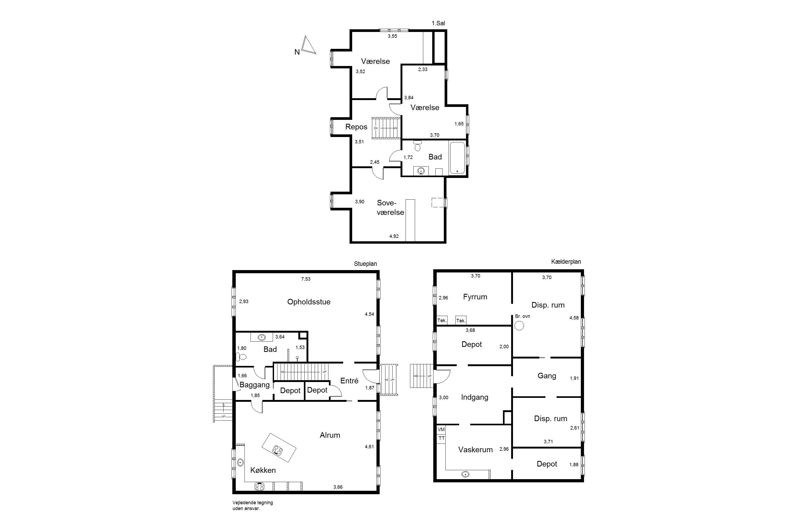 Plantegninger billede af Odelsgade 16, 7130 Juelsminde