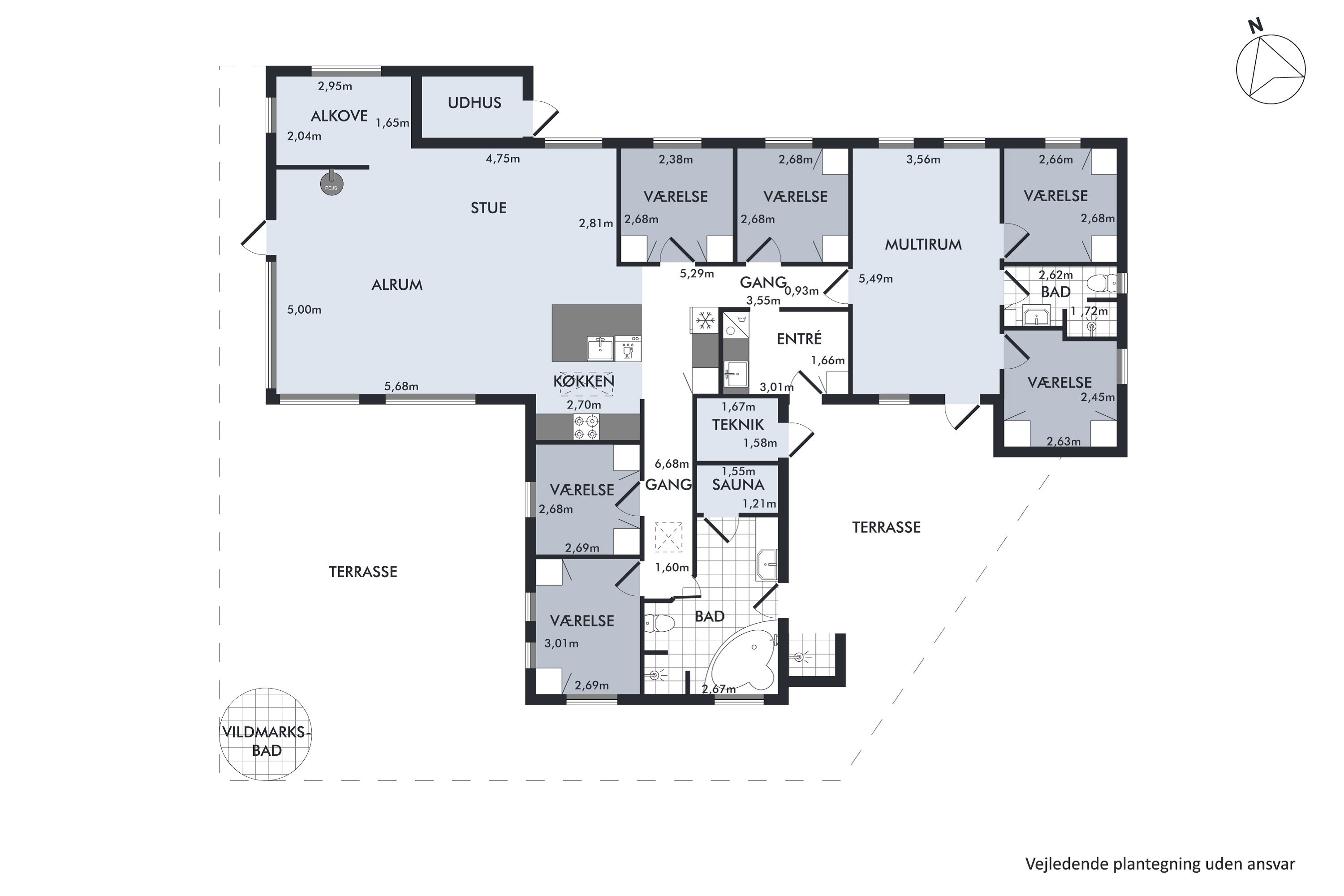 Plantegninger billede af Fiskervej 65A, Egsmark, 8400 Ebeltoft