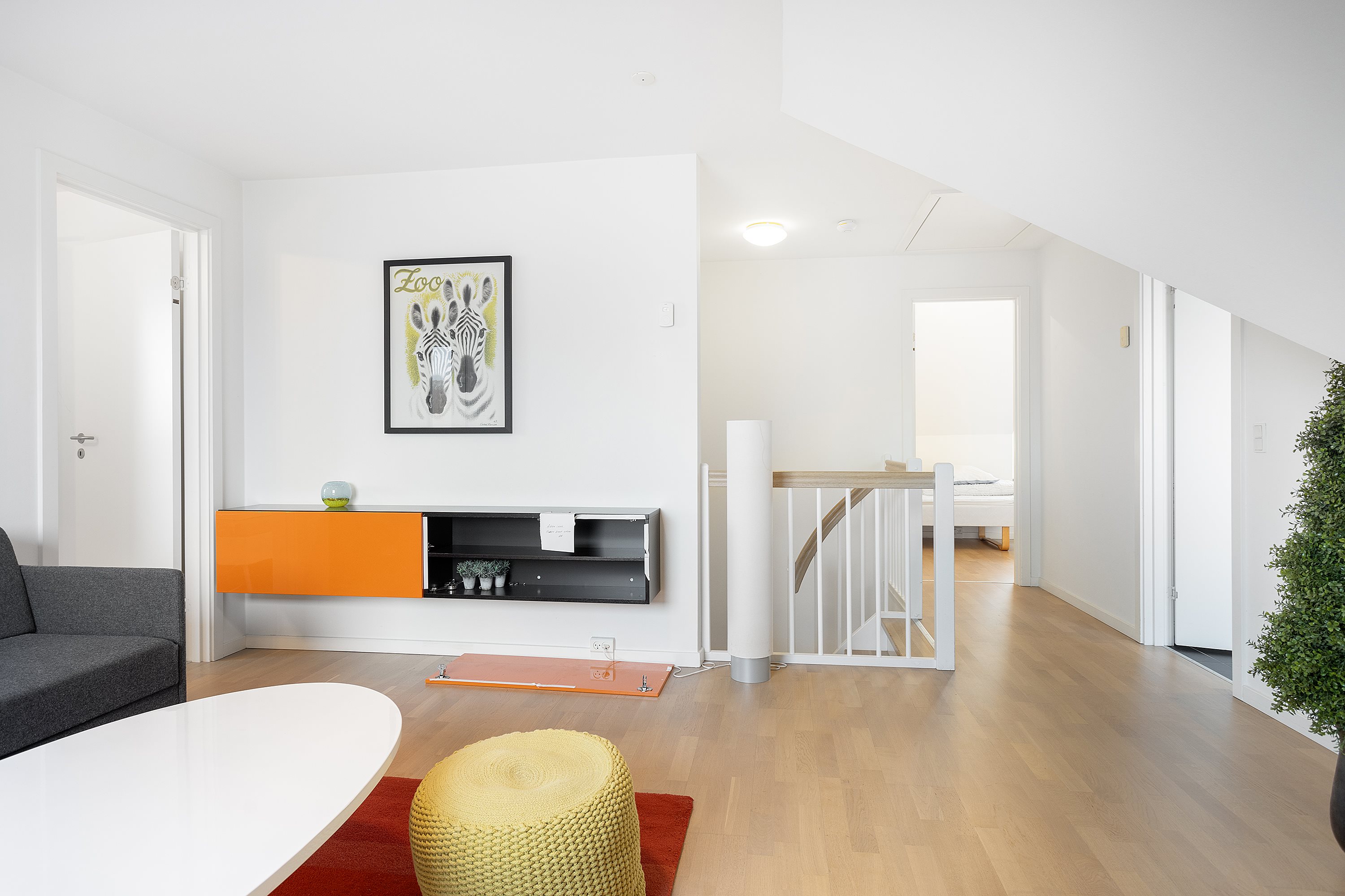 Fremhævet stue billede i fuldskærmstilstand. Billede af Møllevang 1C, Midtbyen, 9990 Skagen