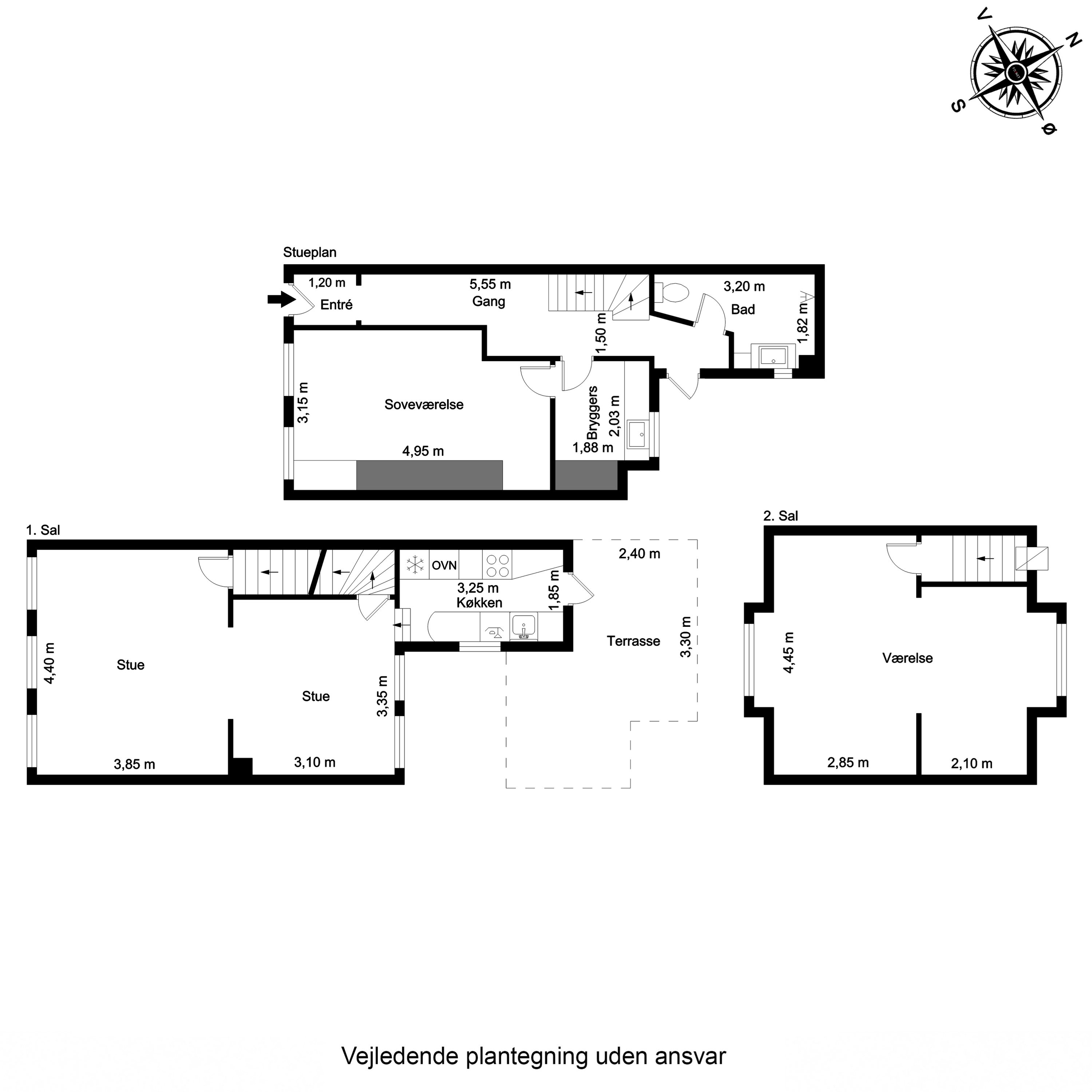 Plantegninger billede af Algade 13, 5500 Middelfart