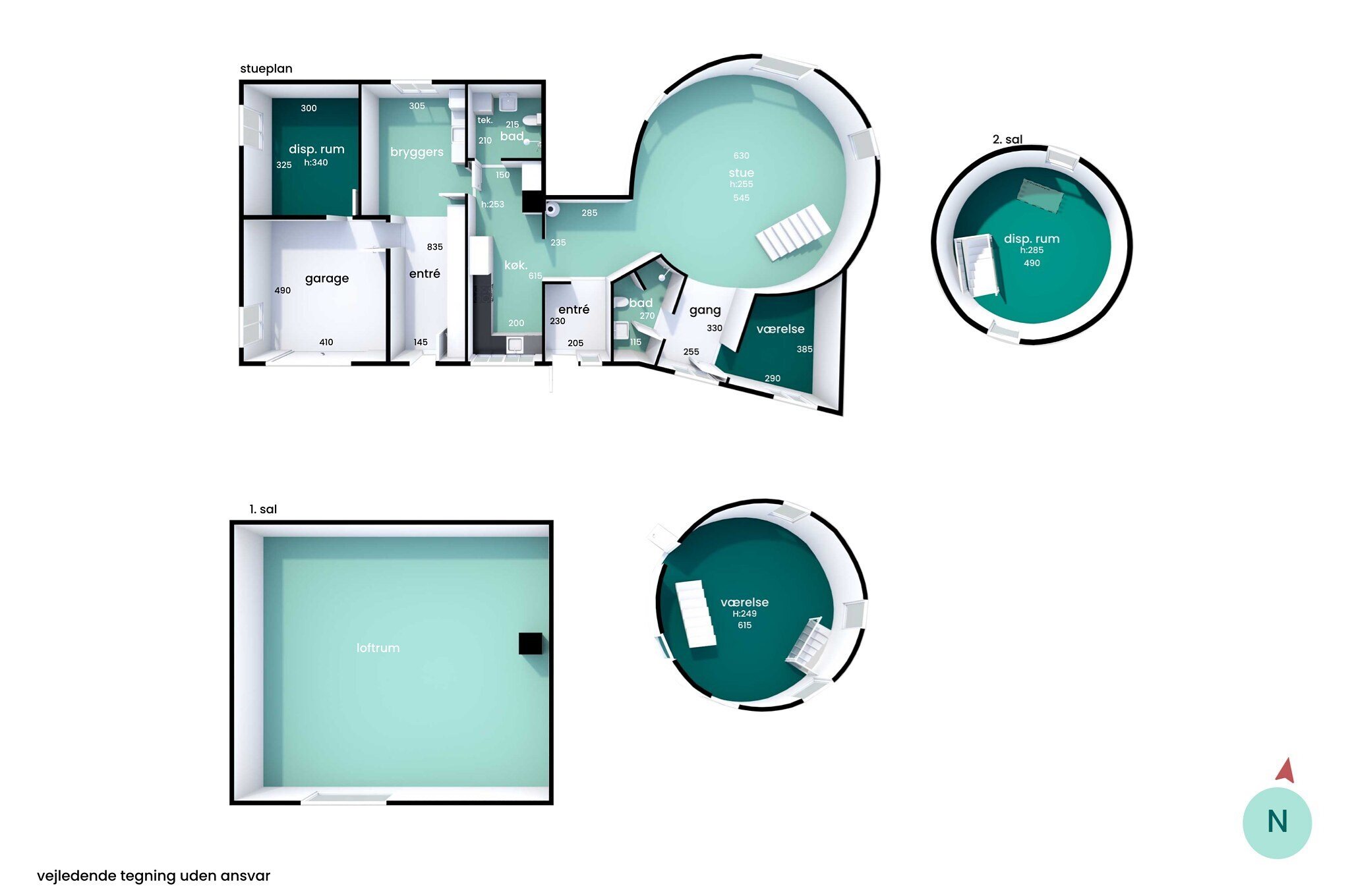 Plantegninger billede af Møllebakken 11A, 9870 Sindal