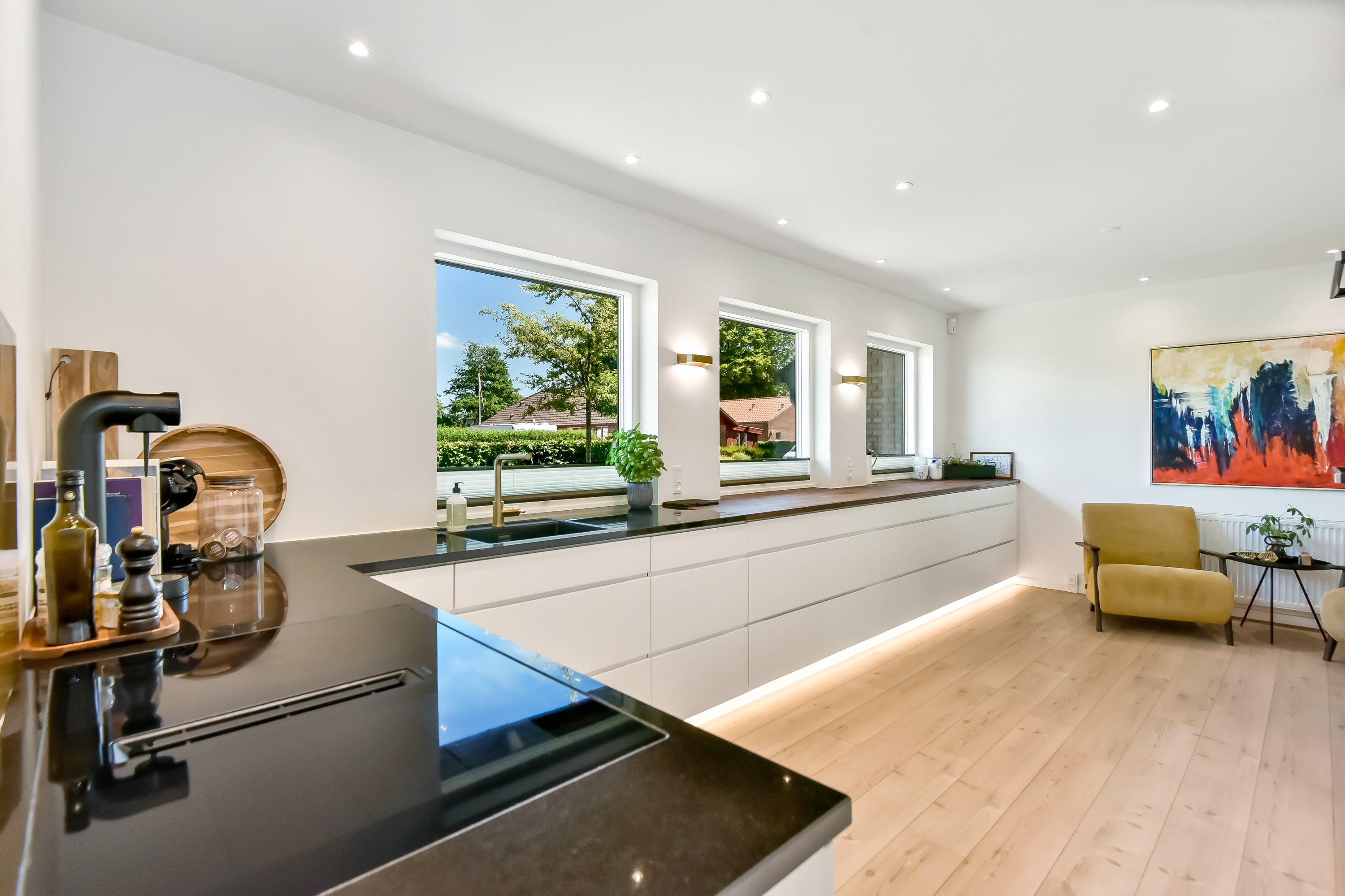 Fremhævet køkken billede i fuldskærmstilstand. Billede af Farvergårdvej 7, 7400 Herning