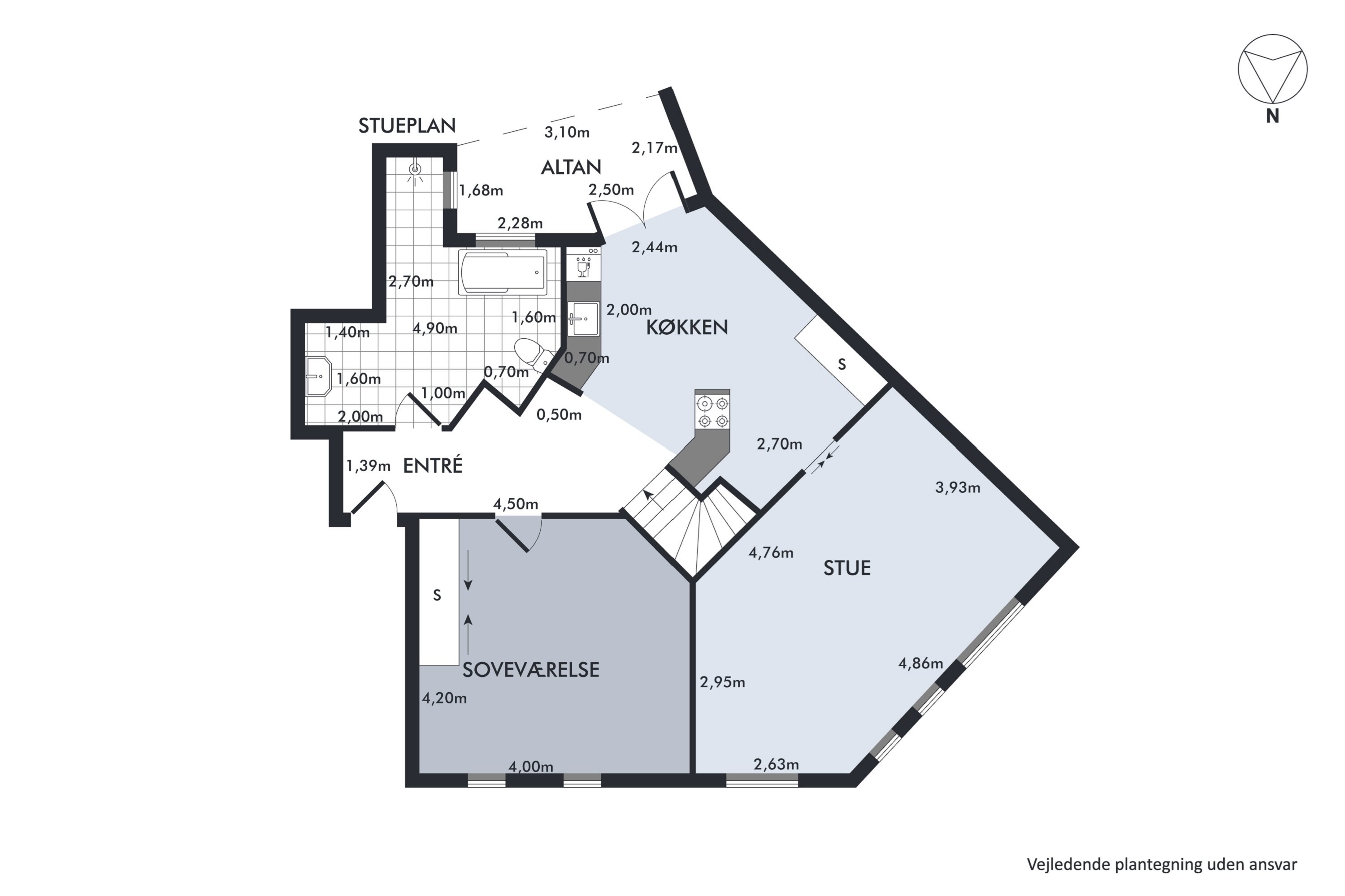 Plantegninger billede af Pontoppidansgade 11, st.. th., 8900 Randers C