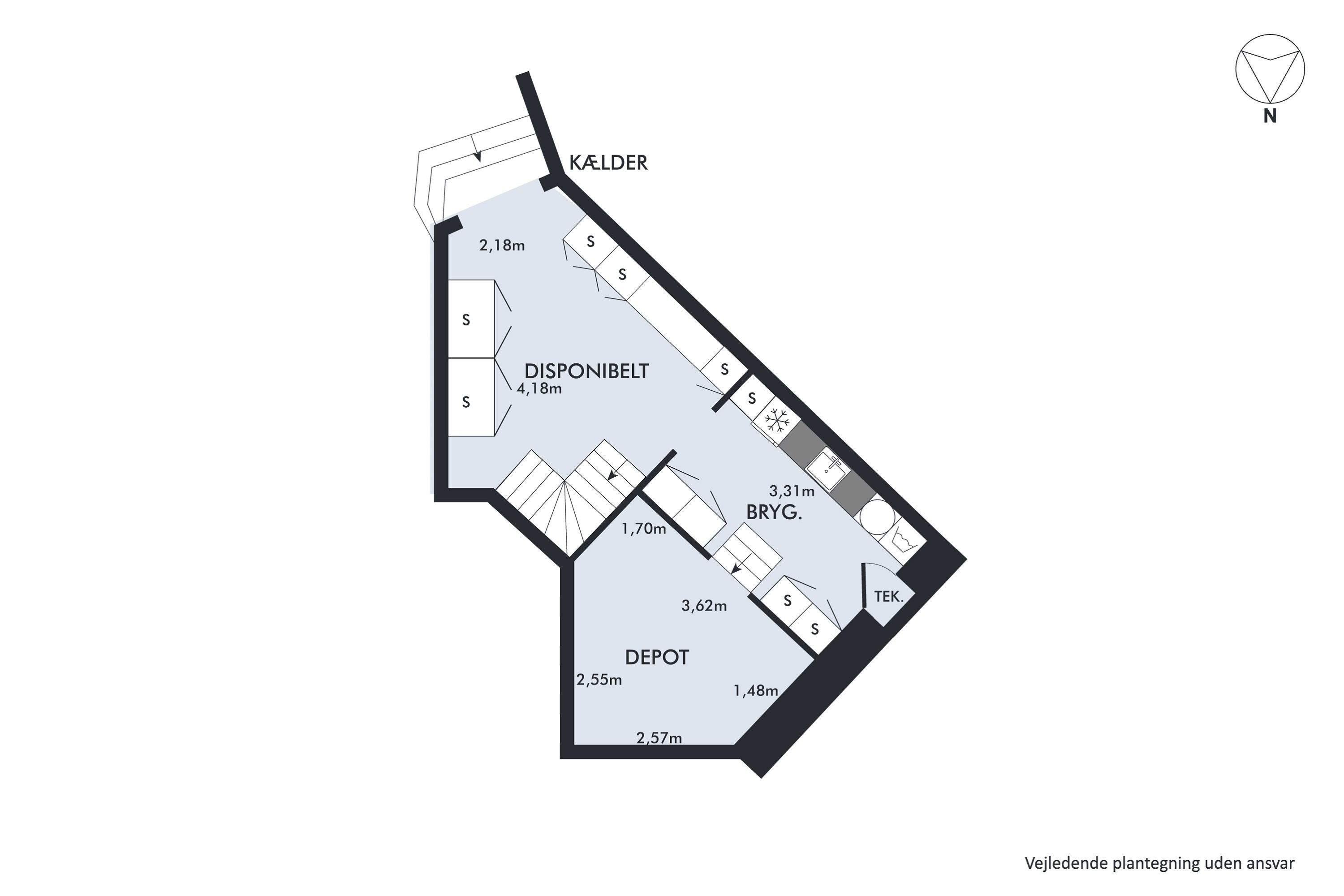 Plantegninger billede af Pontoppidansgade 11, st.. th., 8900 Randers C