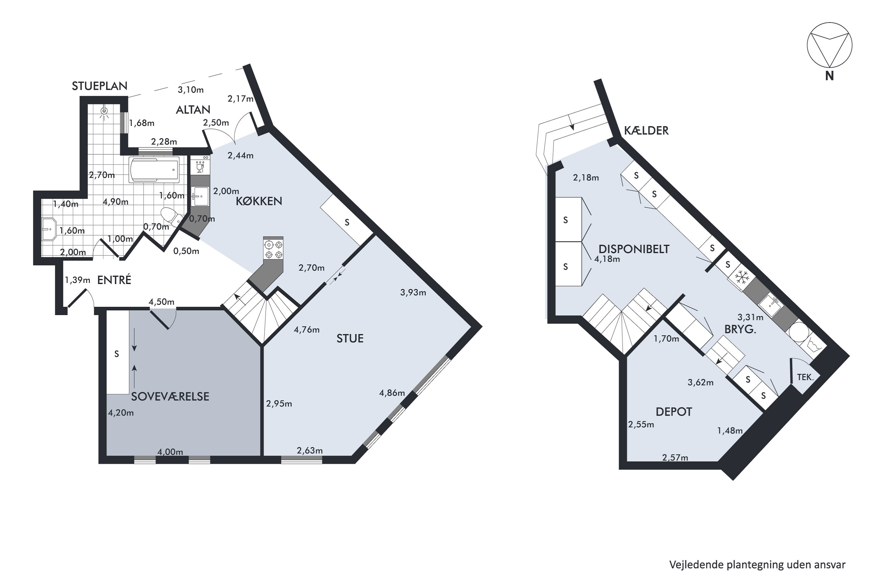 Plantegninger billede af Pontoppidansgade 11, st.. th., 8900 Randers C