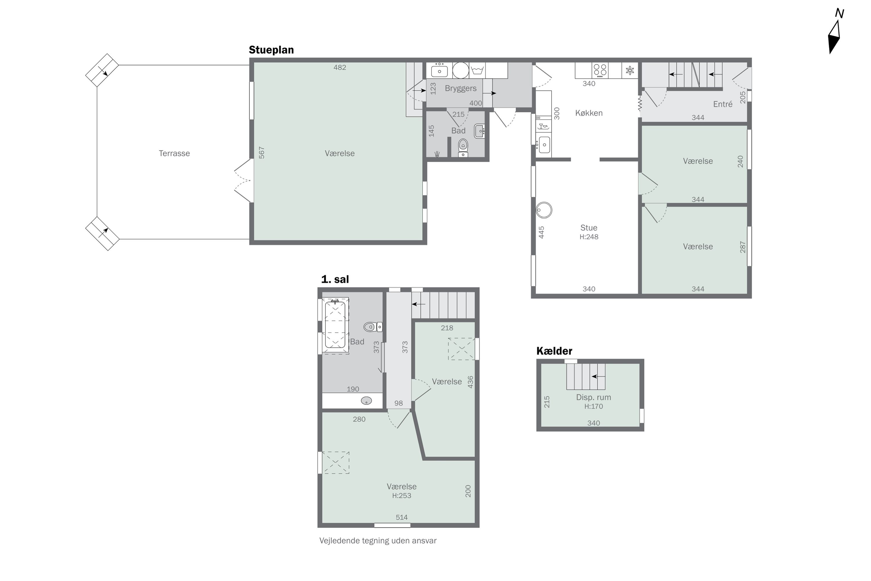 Plantegninger billede af Assensvej 57, 5600 Faaborg