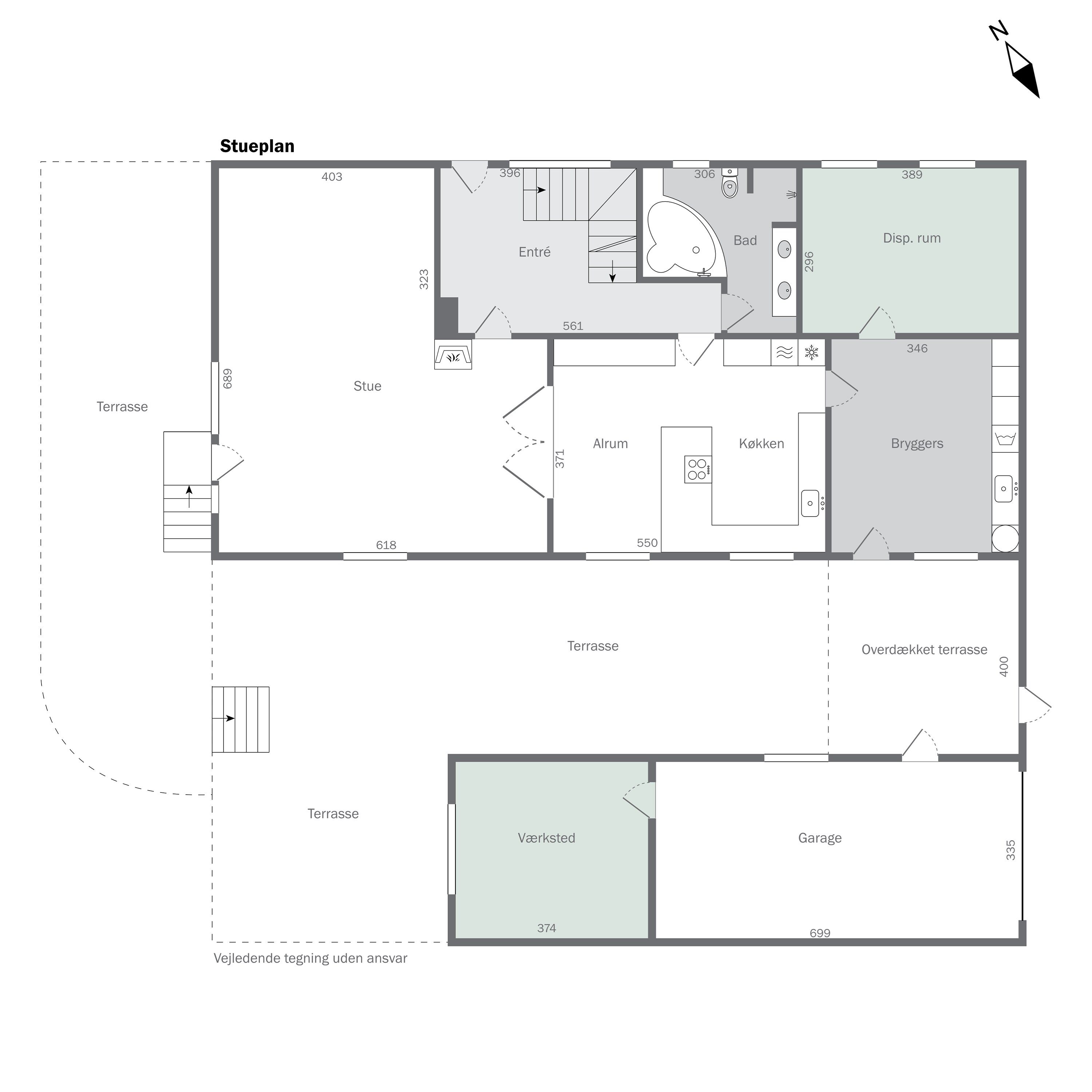 Plantegninger billede af Klovtoftvej 16, Jels, 6630 Rødding