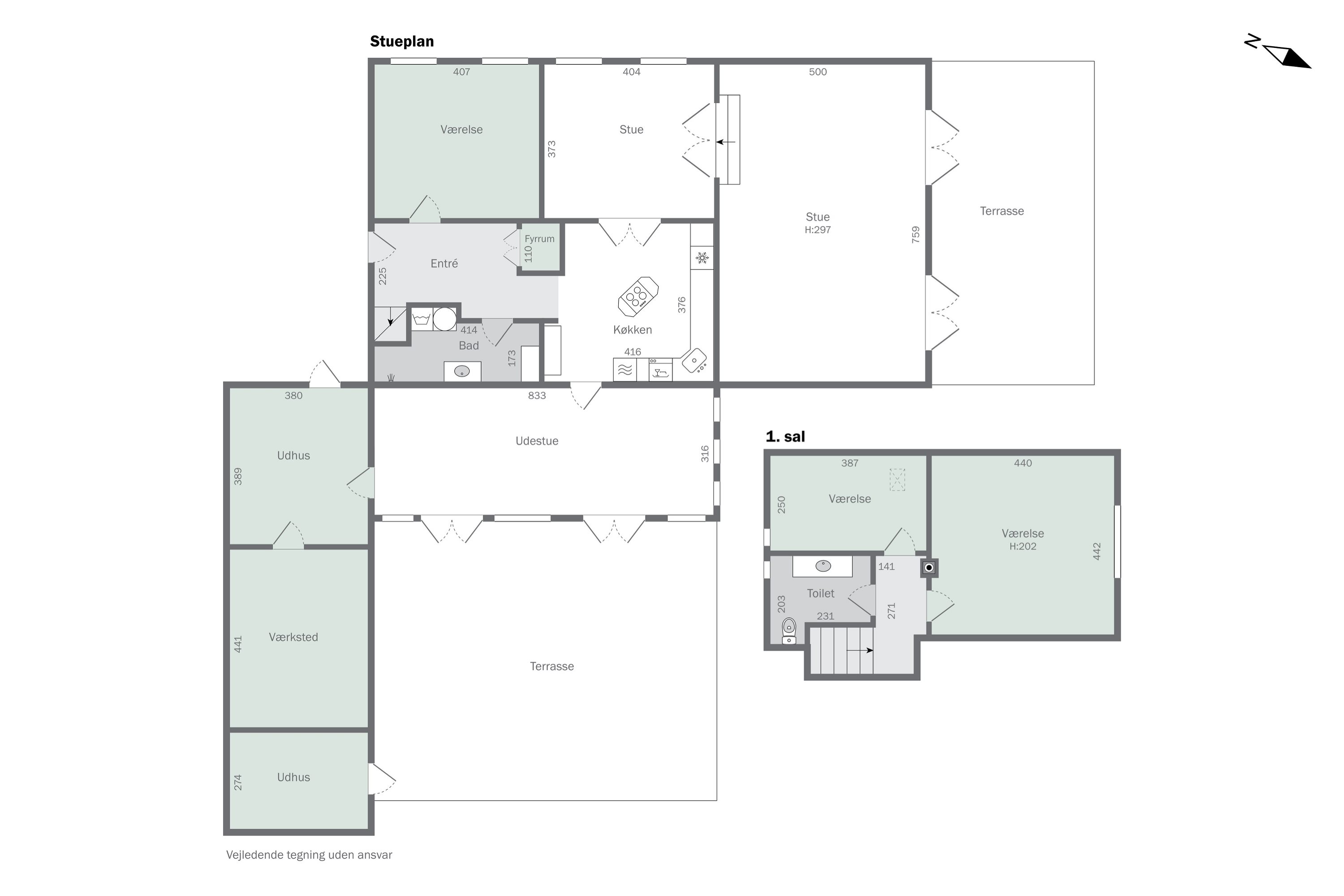 Plantegninger billede af Viemose Gade 89, 4771 Kalvehave