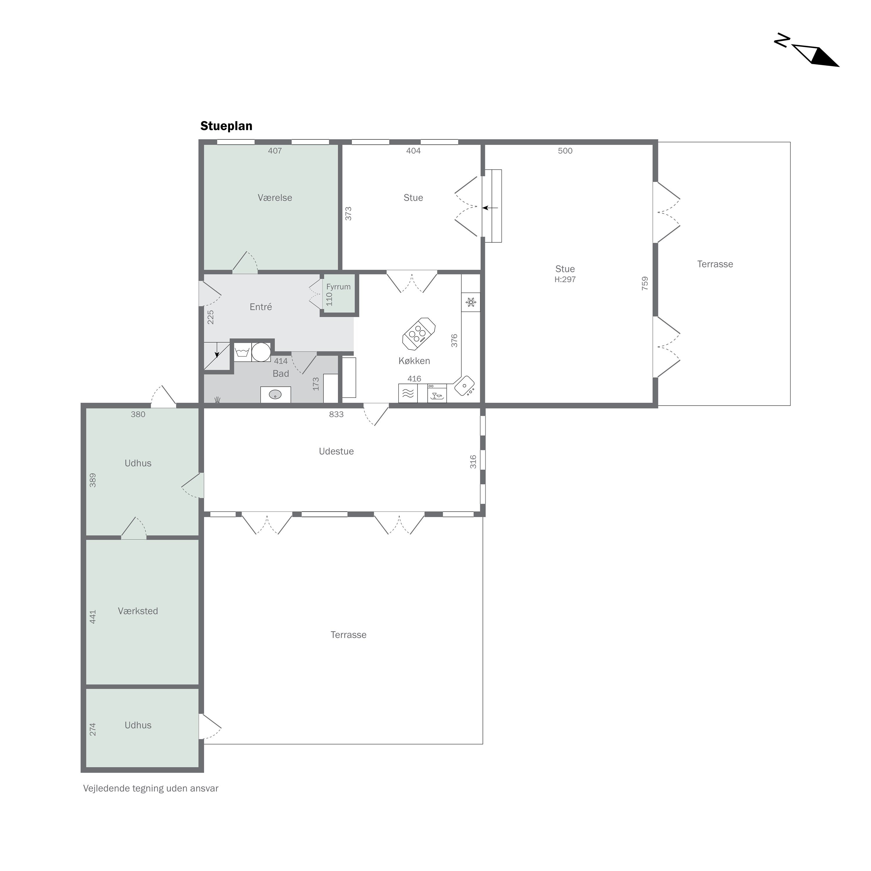 Plantegninger billede af Viemose Gade 89, 4771 Kalvehave
