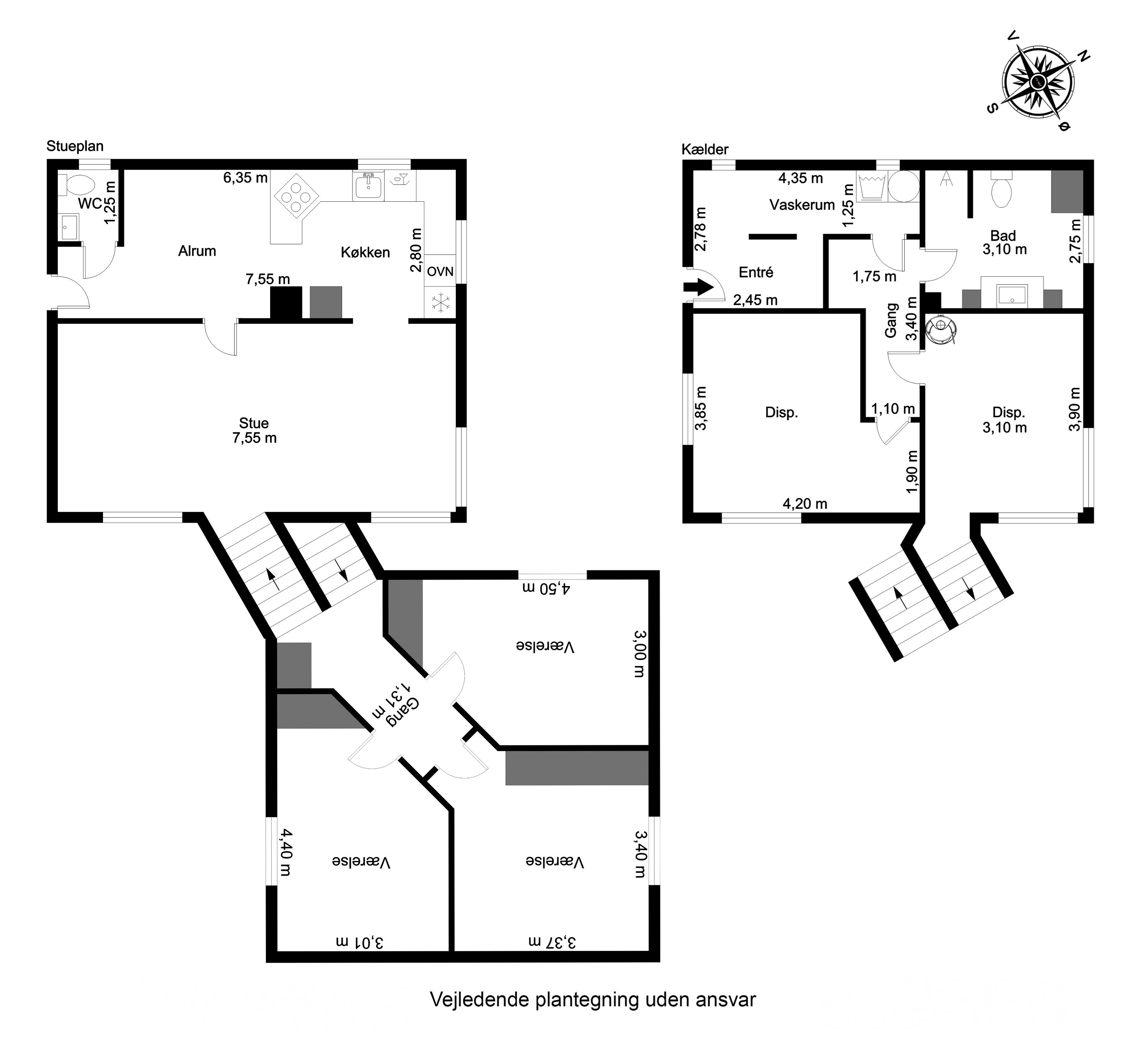 Plantegninger billede af Adlerhusvej 24, 5500 Middelfart
