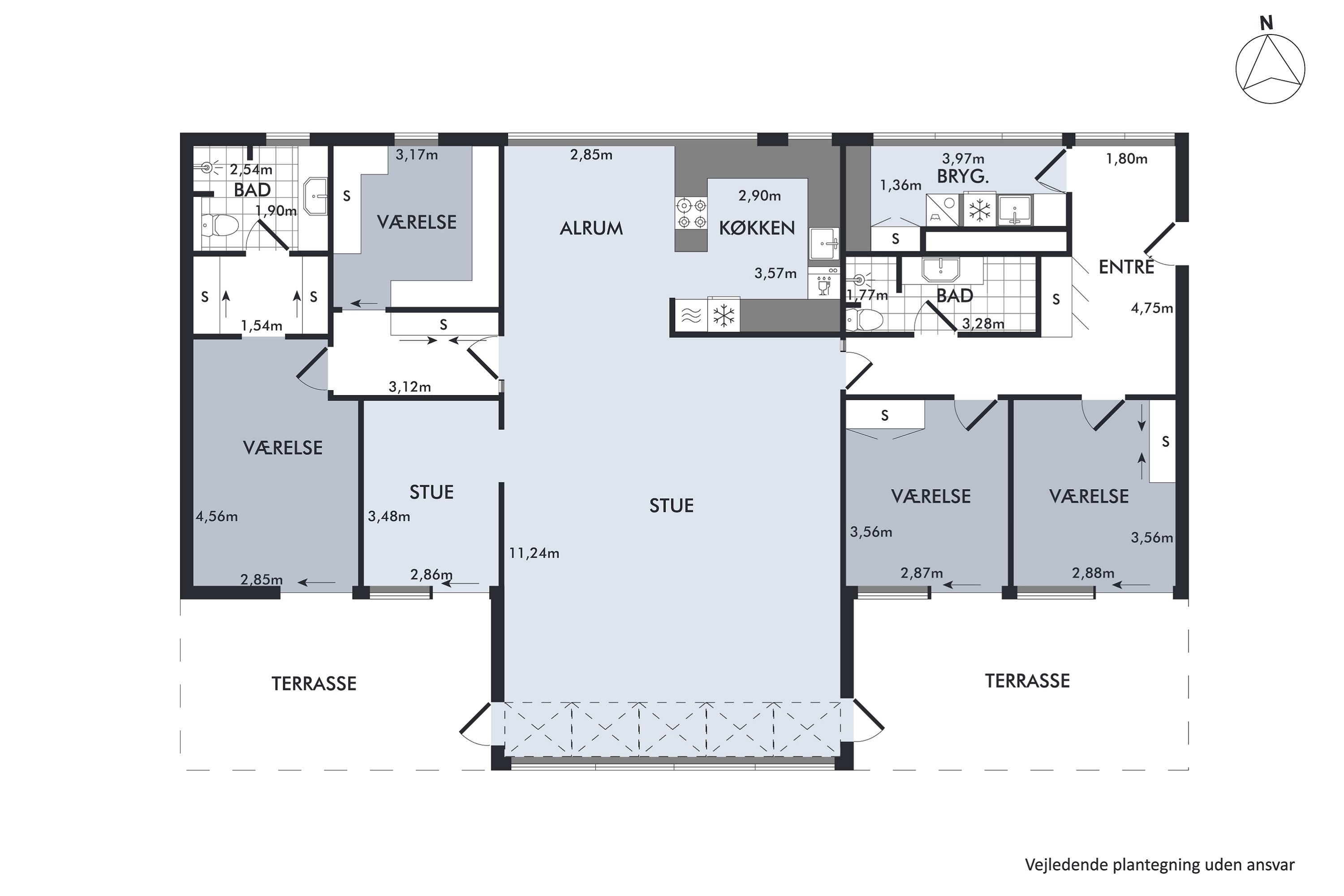 Plantegninger billede af Vestervang 38, 2. 3822., 8000 Aarhus C