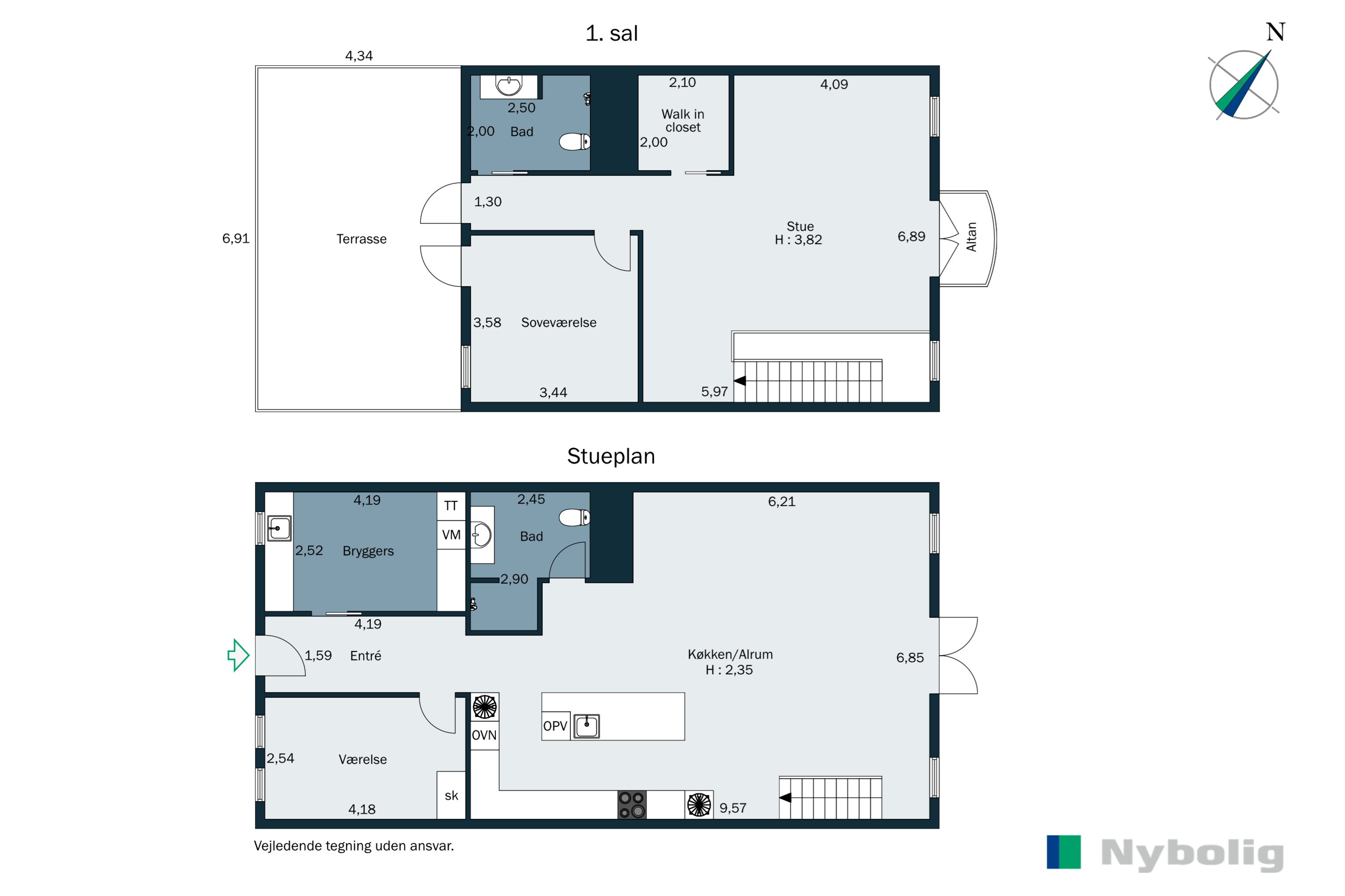 Plantegninger billede af Kystvejen 99C, Rude Strand, 8300 Odder