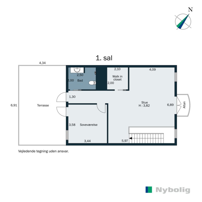 Plantegninger billede af Kystvejen 99C, Rude Strand, 8300 Odder