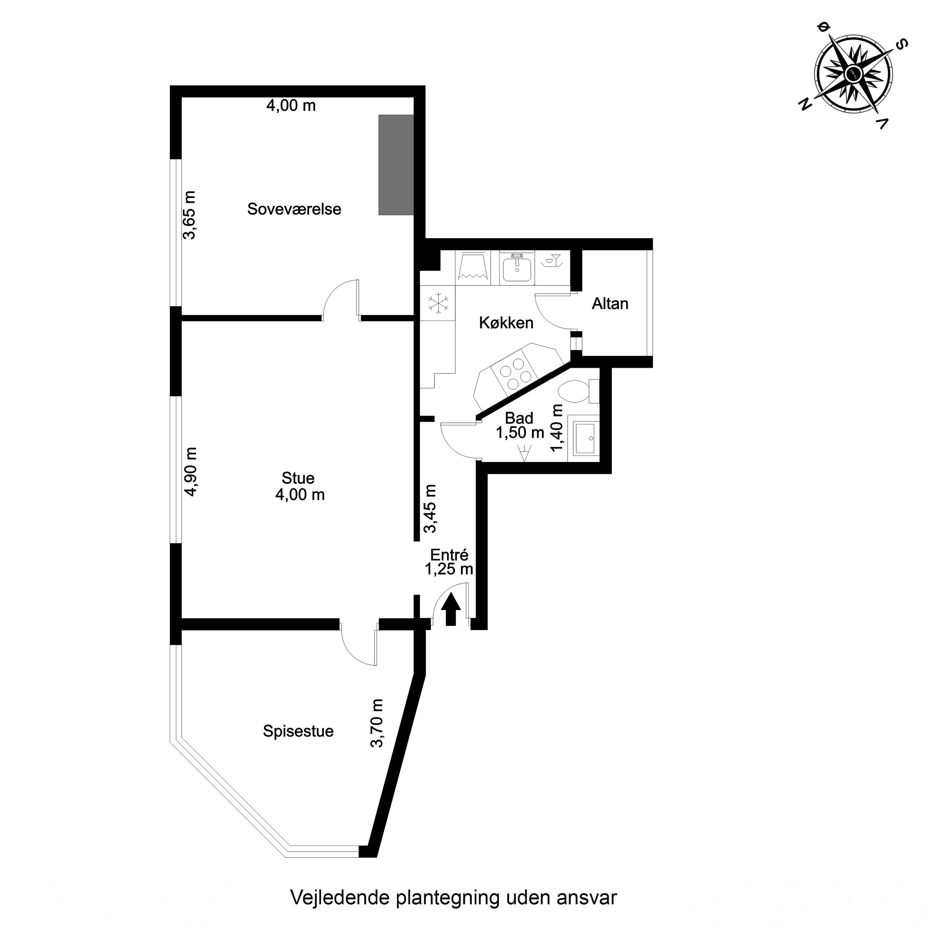 Plantegninger billede af Gl Vardevej 27, 1. tv., 6700 Esbjerg