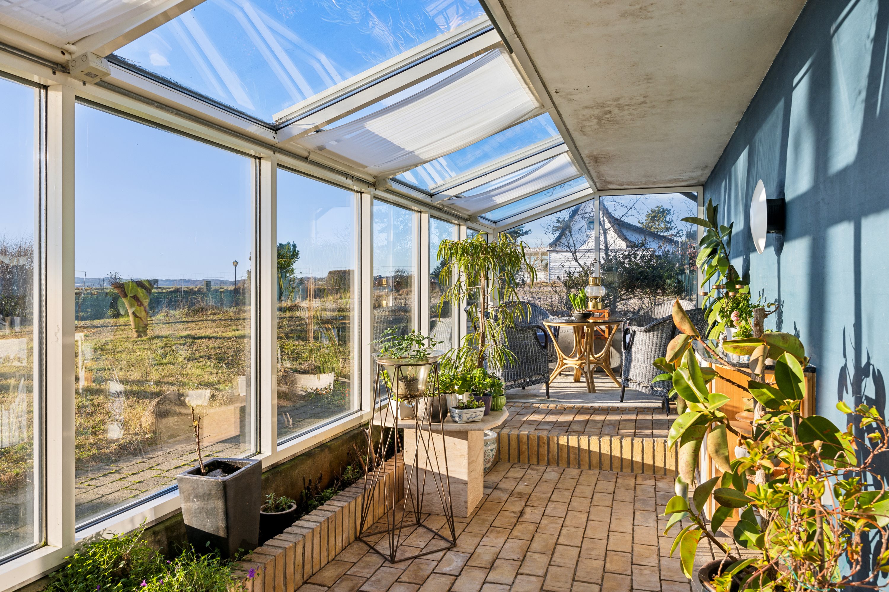 Fremhævet udestue billede i fuldskærmstilstand. Billede af Mimosavej 19B, Egsmark, 8400 Ebeltoft